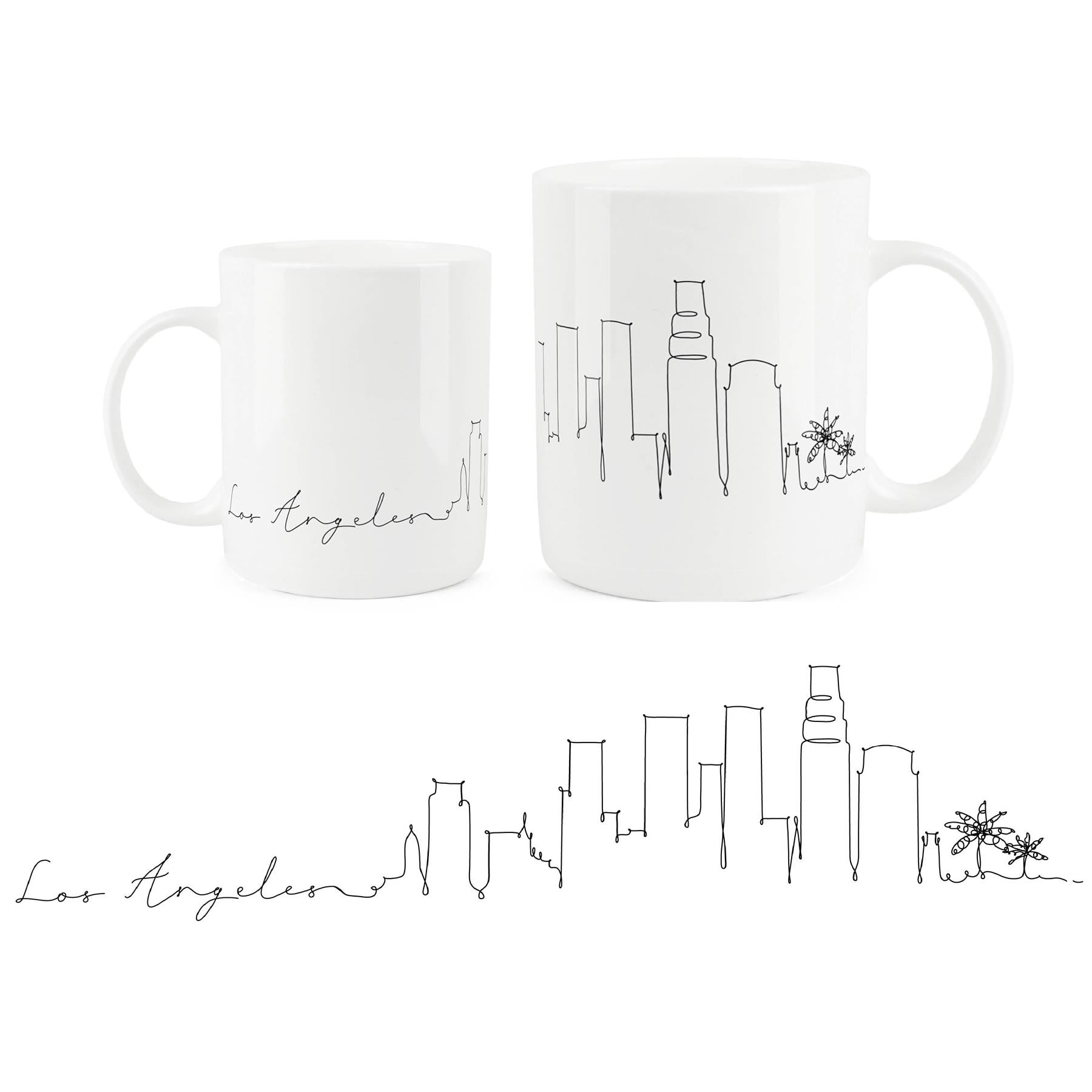 Chic bone china mug showcasing the modern Singapore skyline.