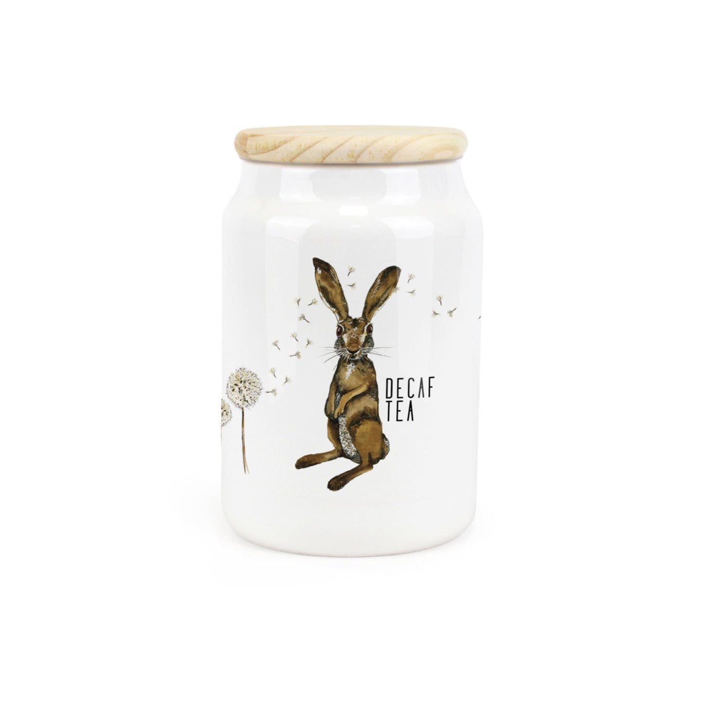 Hares & Dandelions Ceramic Canister