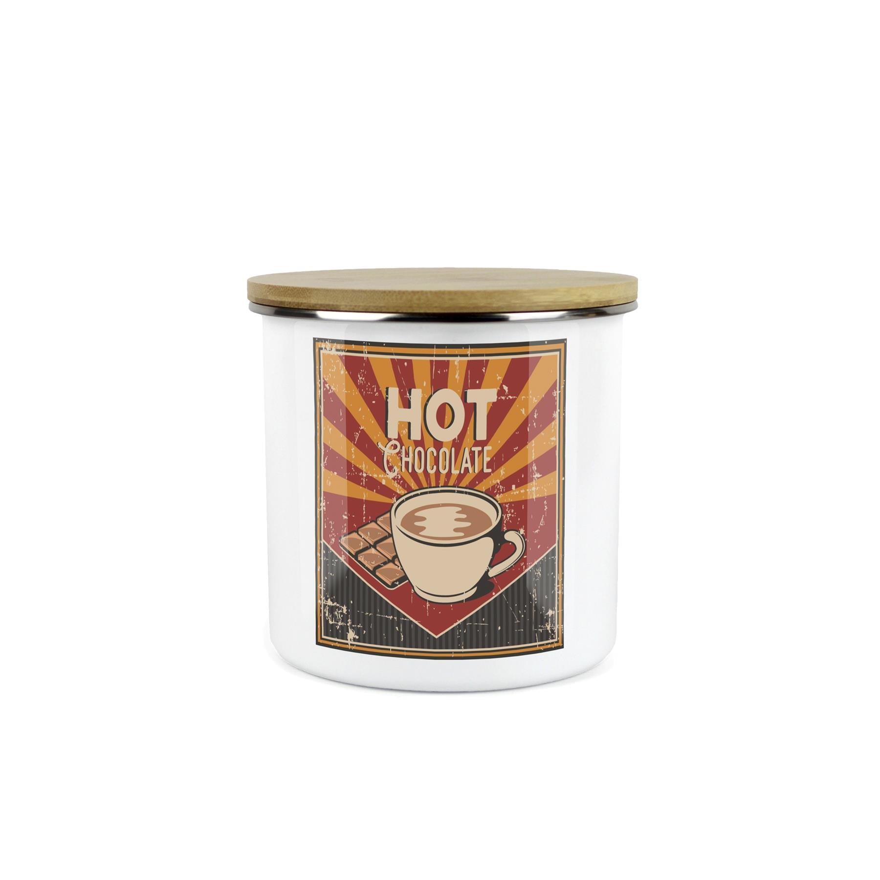 Retro 60s Diner Hot Chocolate Canister - Kitchen Storage Jar