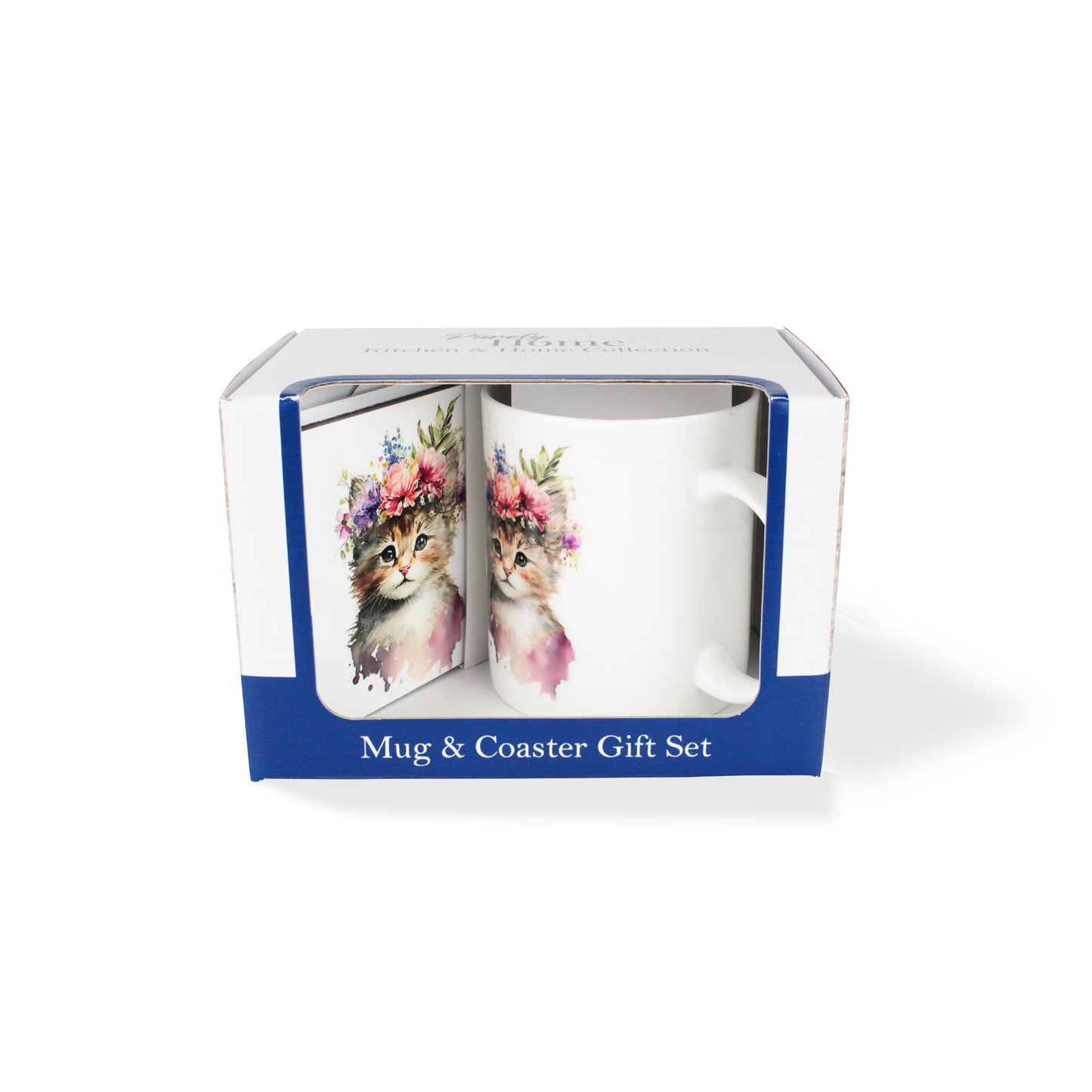 Flower Crown Pets Mug & Coaster Gift Set