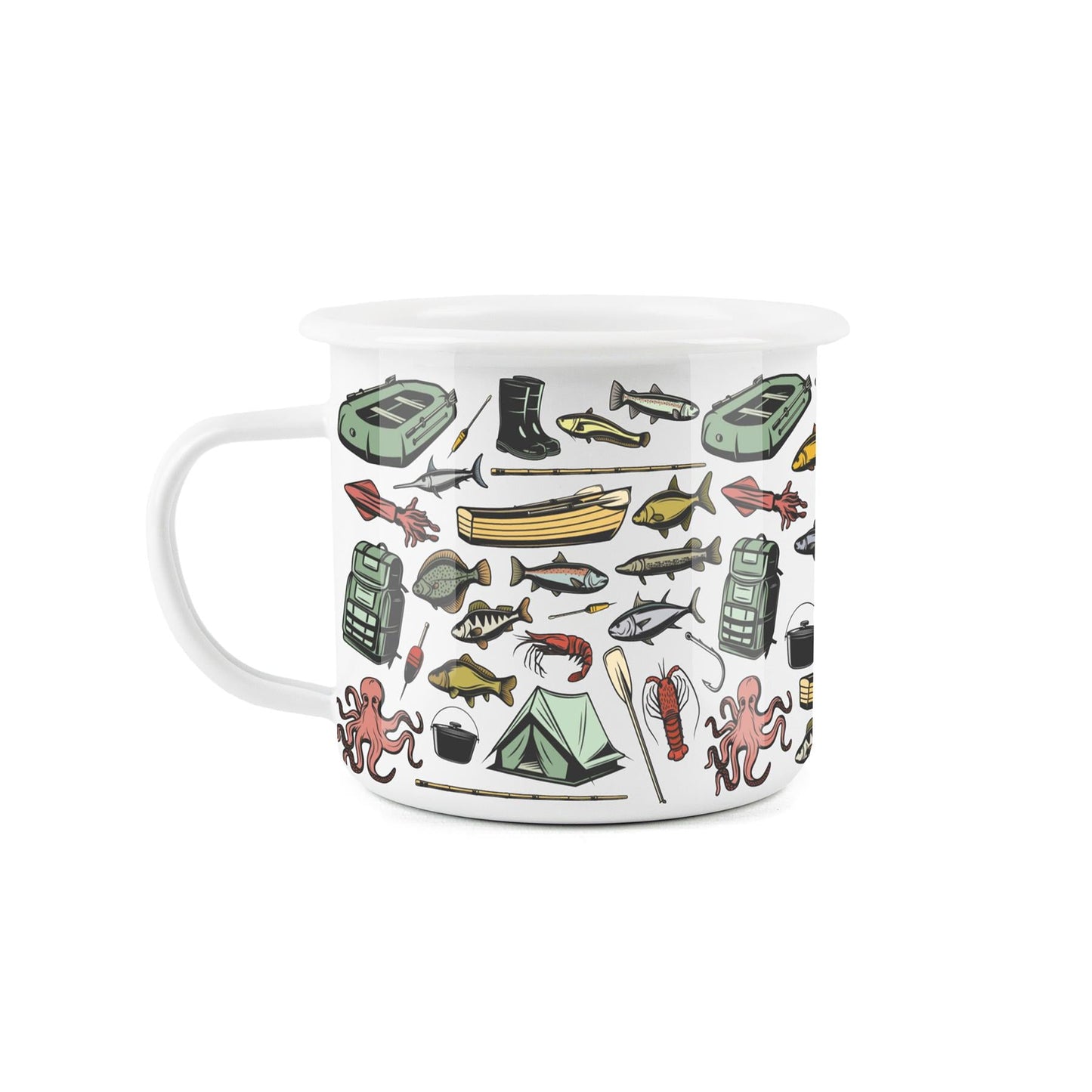 If You Need Me... Don't, I'm FISHING' Enamel Mug