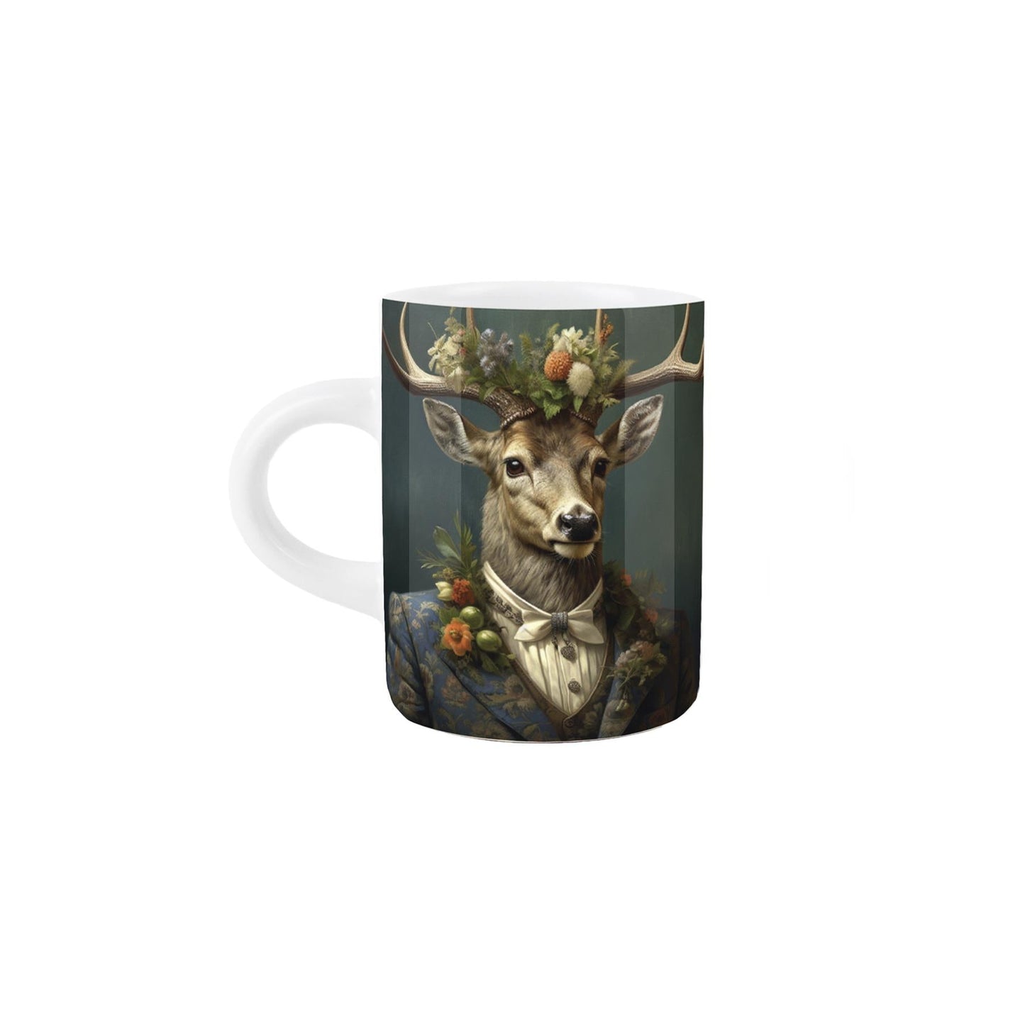 Edwardian Animals Stag Portrait Espresso Mug
