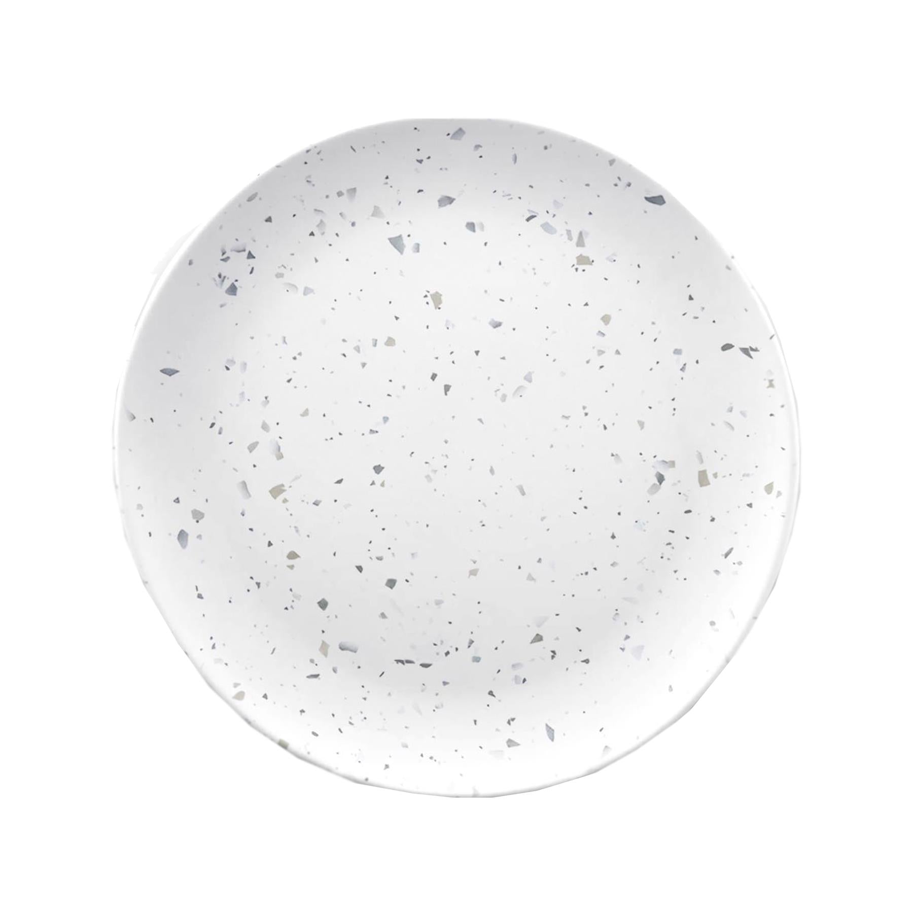 Speckled white melamine side plate