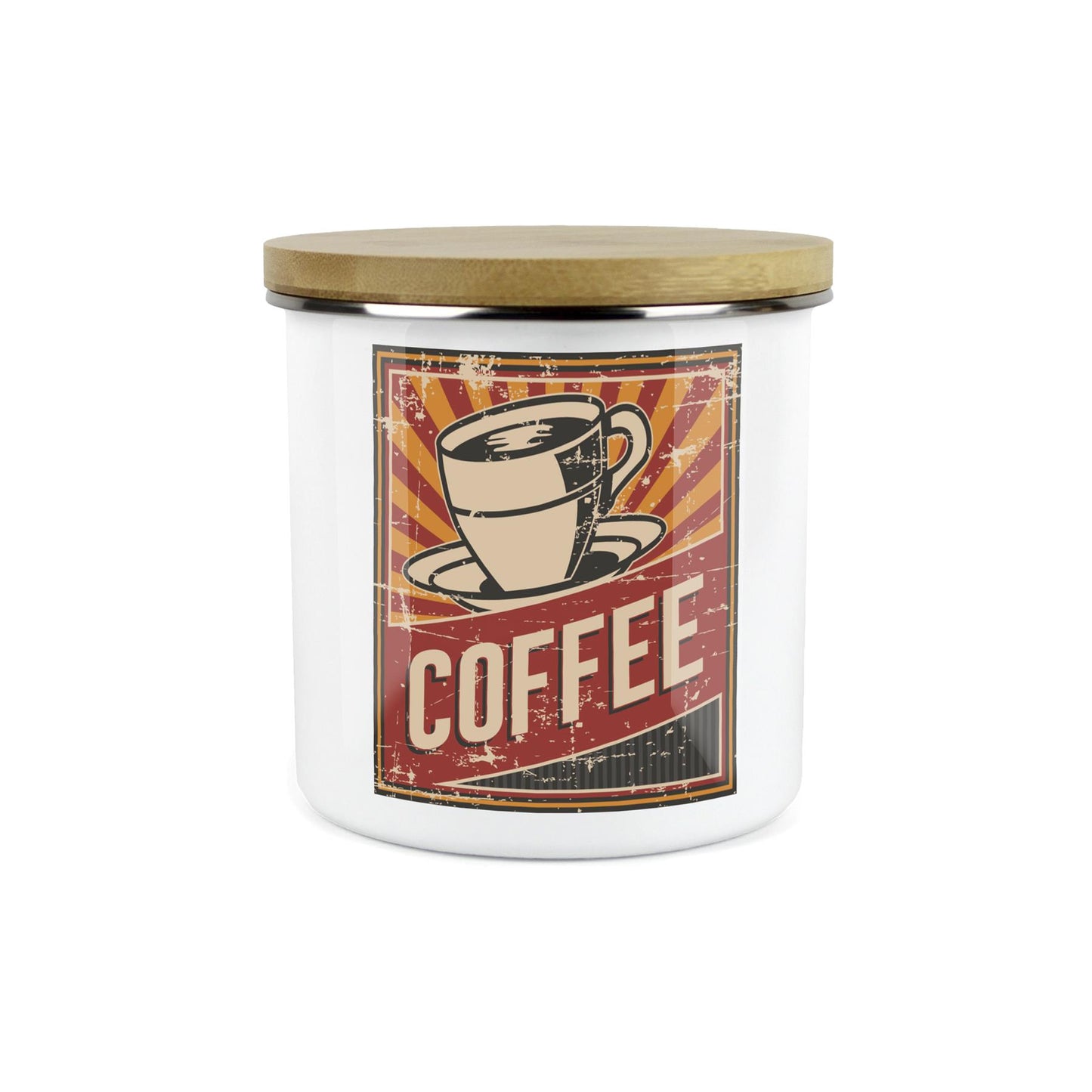 Retro 60s Diner Coffee Canister - Kitchen Storage Jar