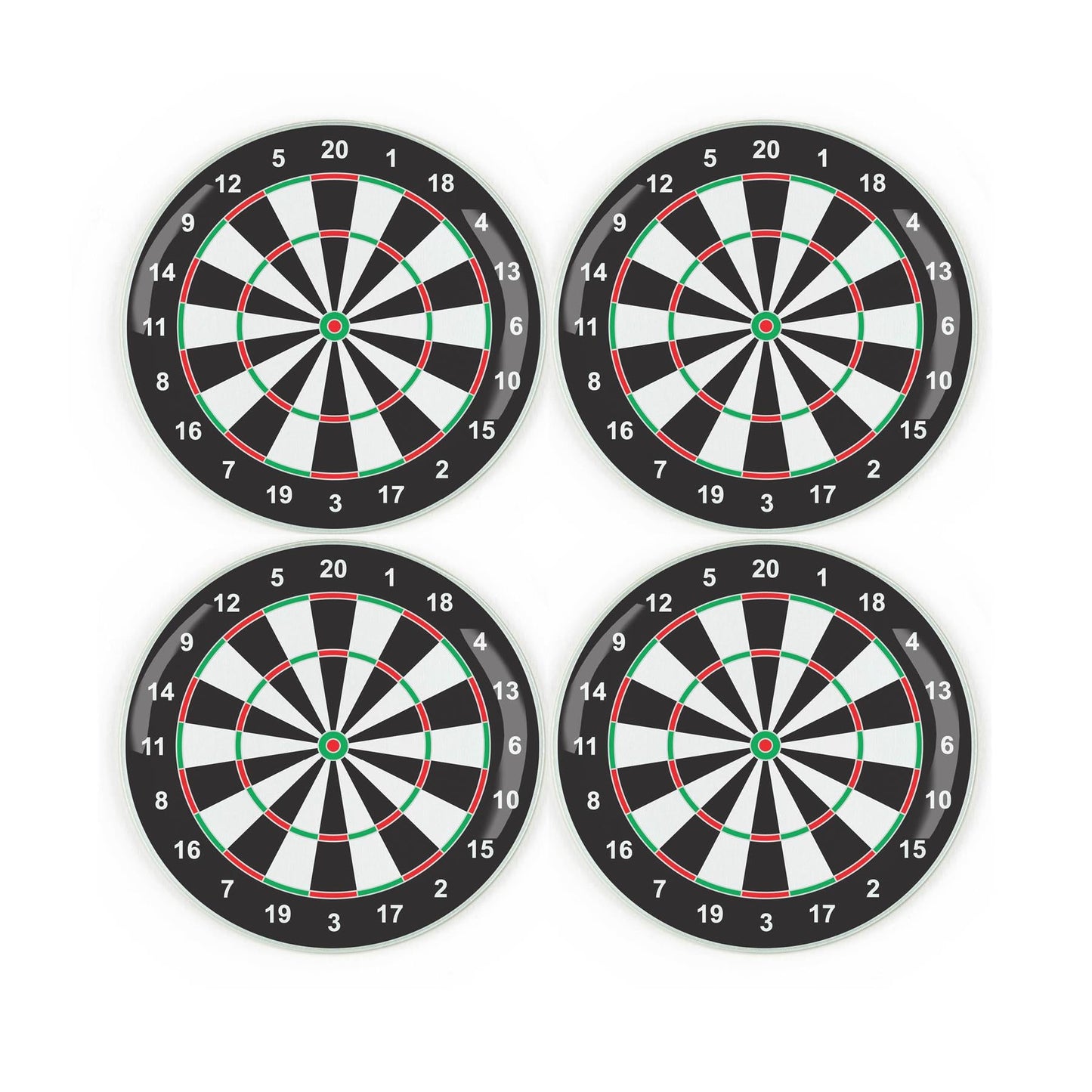 Dart Board Round Glass Coasters