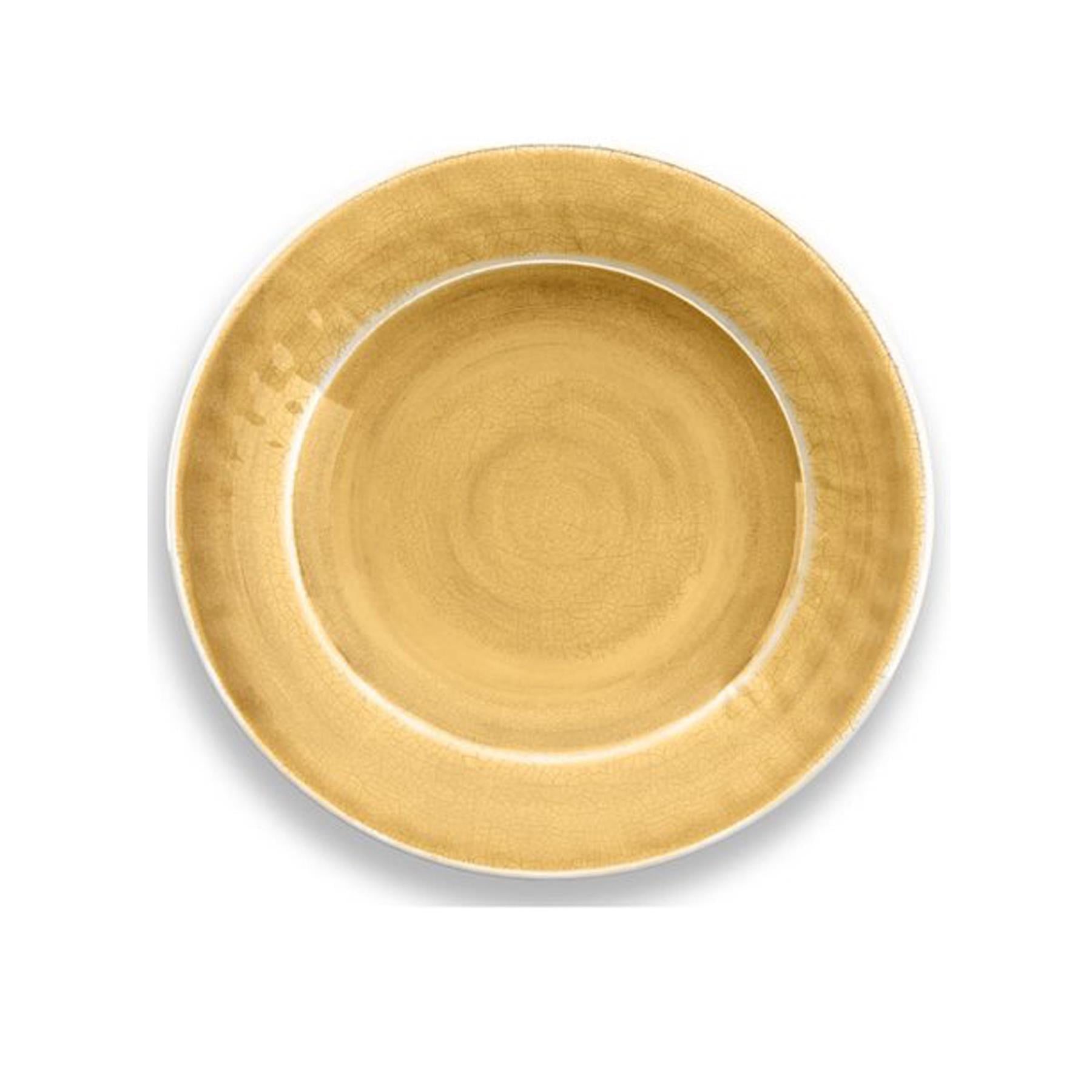 Gold melamine side plate  with crackle glaze finish.