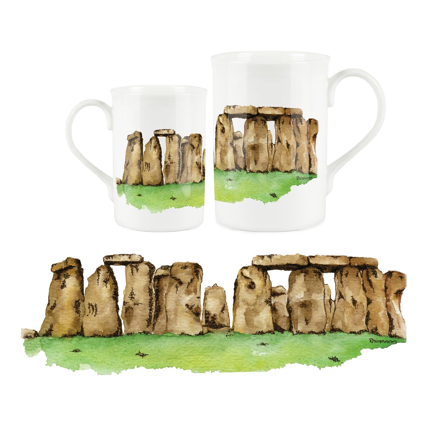 Stone Henge Mug by Rhiannon Chauncey