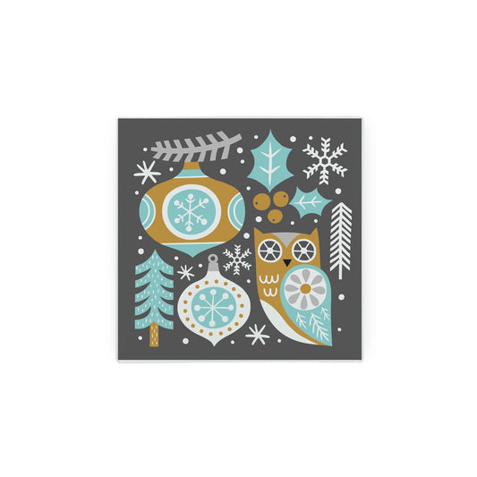 Festive Owl Small Smooth Hot Pot Stand