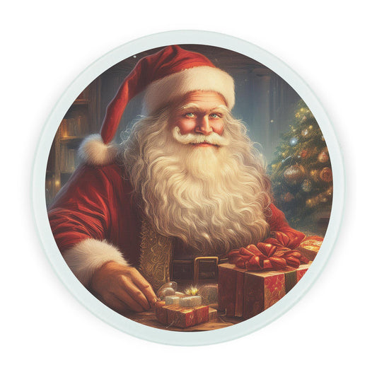 Father Christmas' Workshop Round Worktop Protector