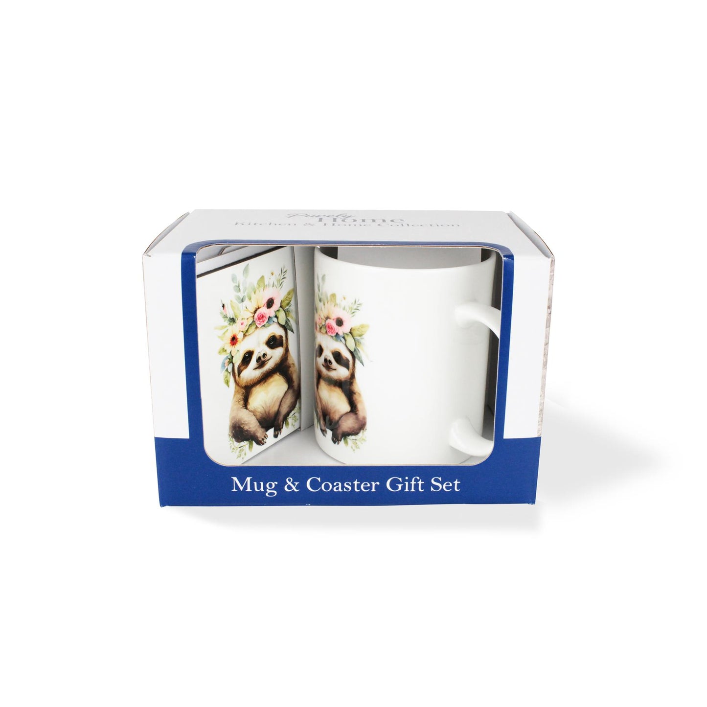 Flower Crown Pets Mug & Coaster Gift Set