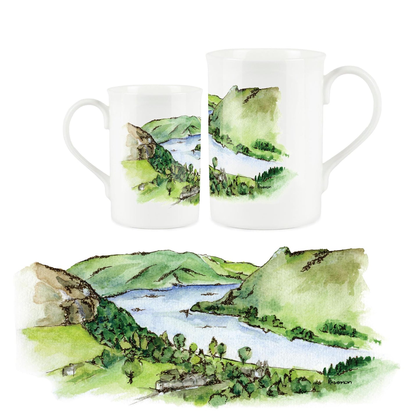 Lake Windermere / Lake District Mug by Rhiannon Chauncey