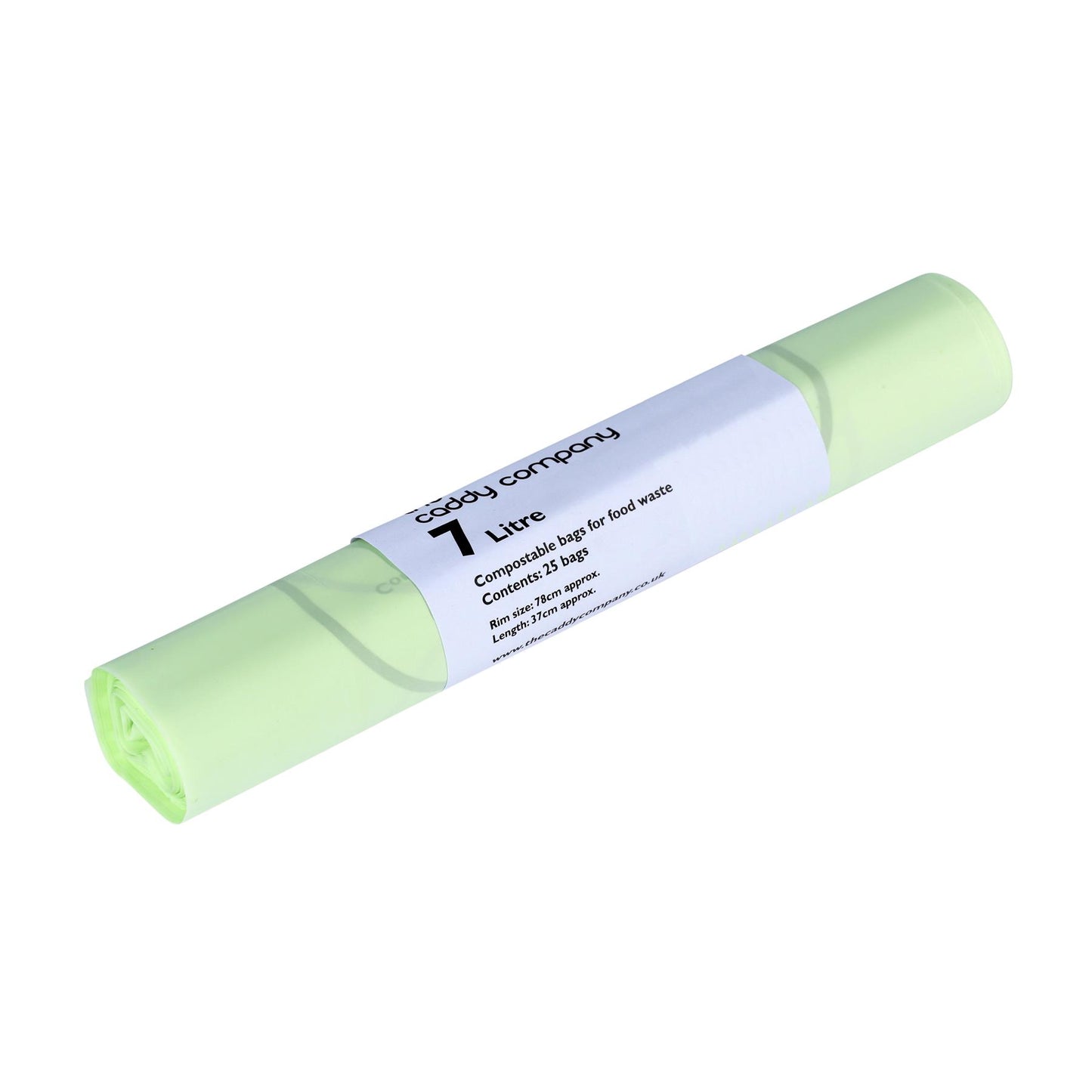 7L Medium Kitchen Caddy Liners, fully compostable, ideal for medium-sized kitchen compost bins.