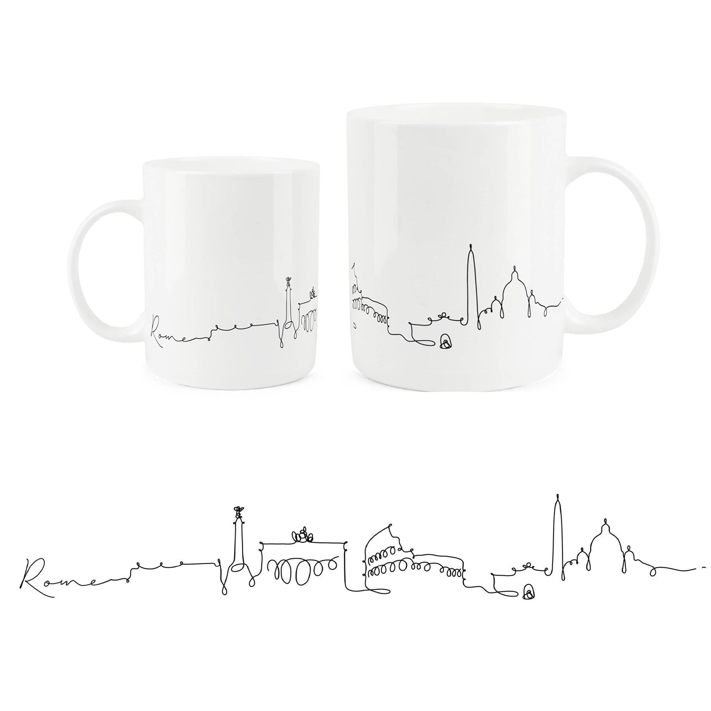 Sleek bone china mug with the iconic San Francisco skyline.