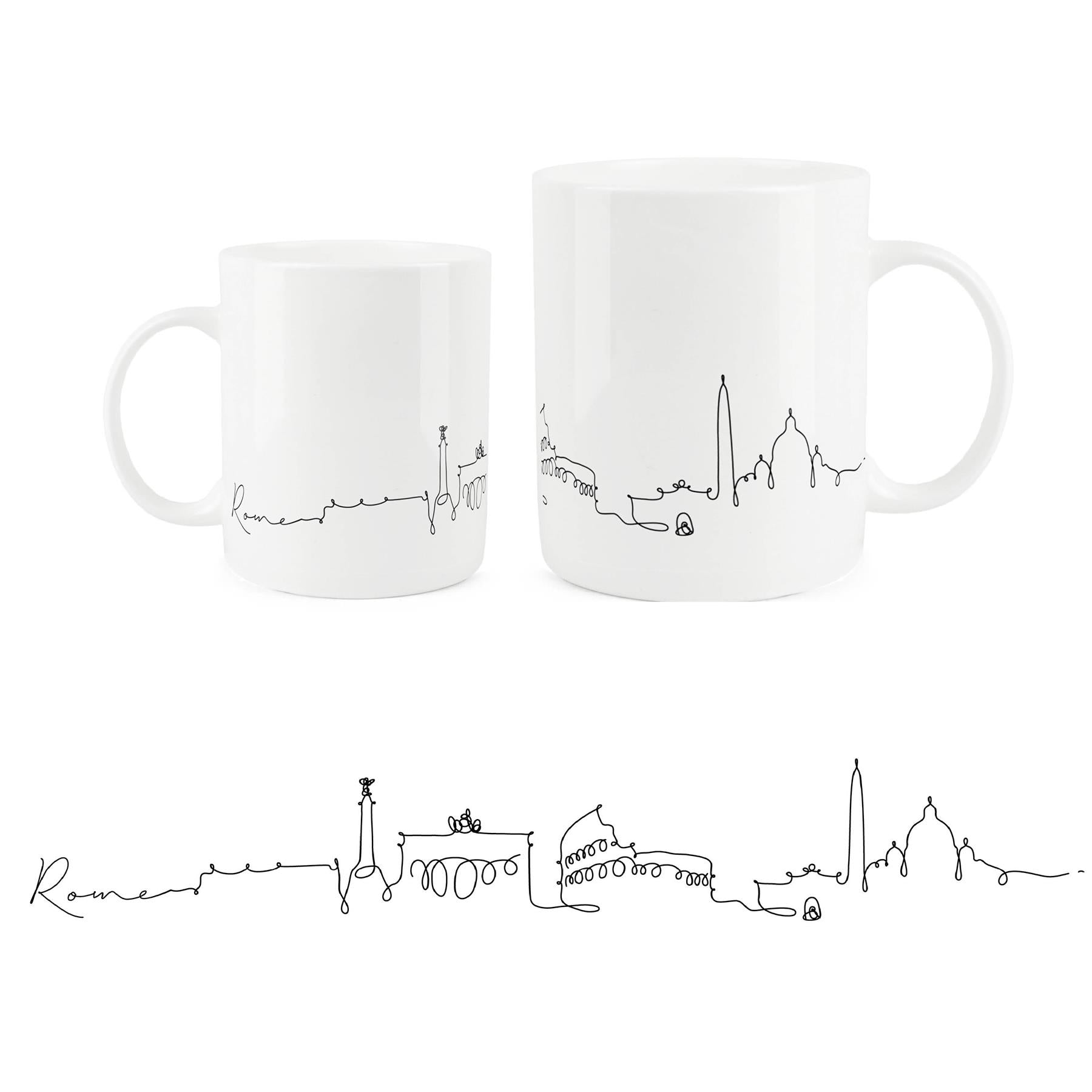 Sleek bone china mug with the iconic San Francisco skyline.