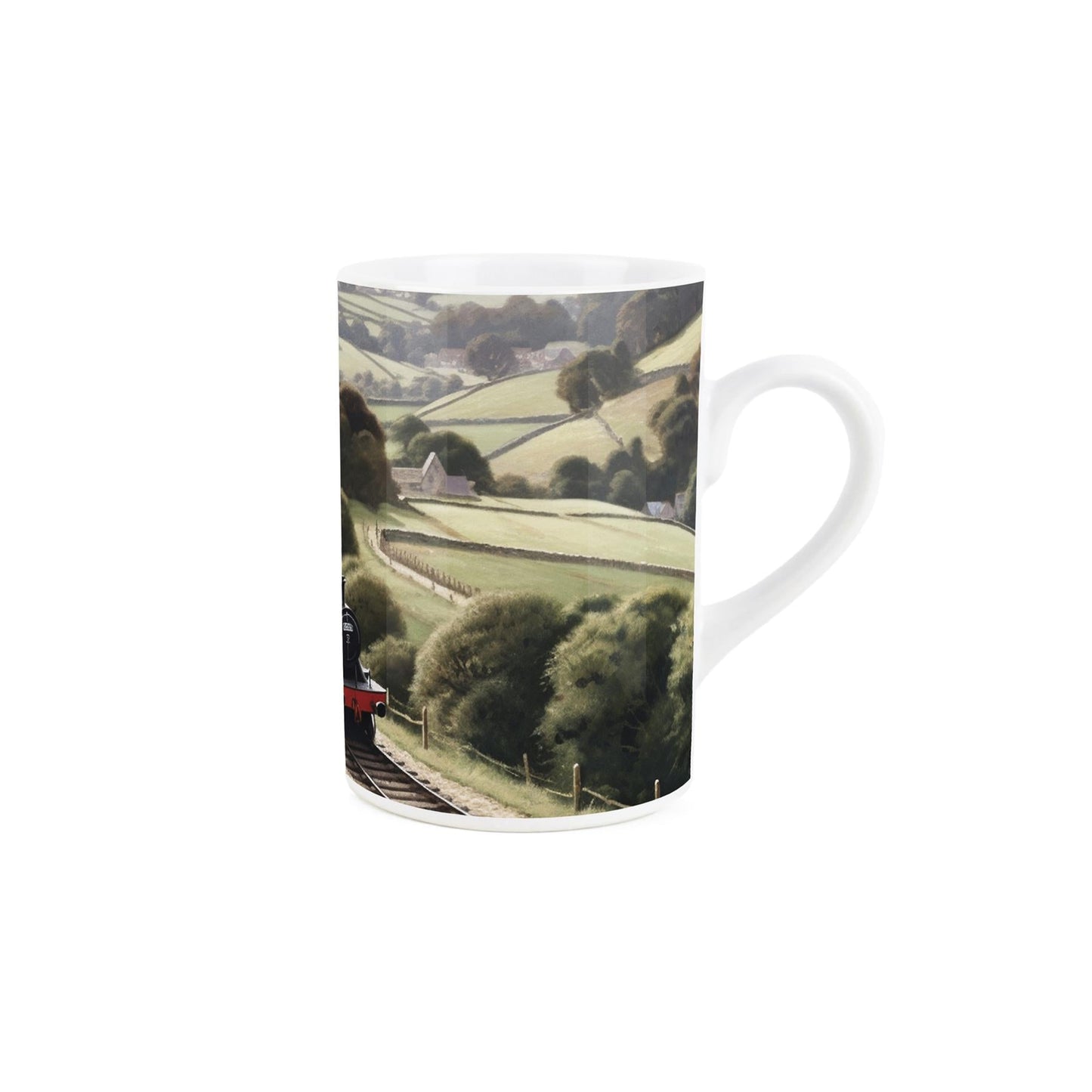 Steam Train Rolling Hills Mug