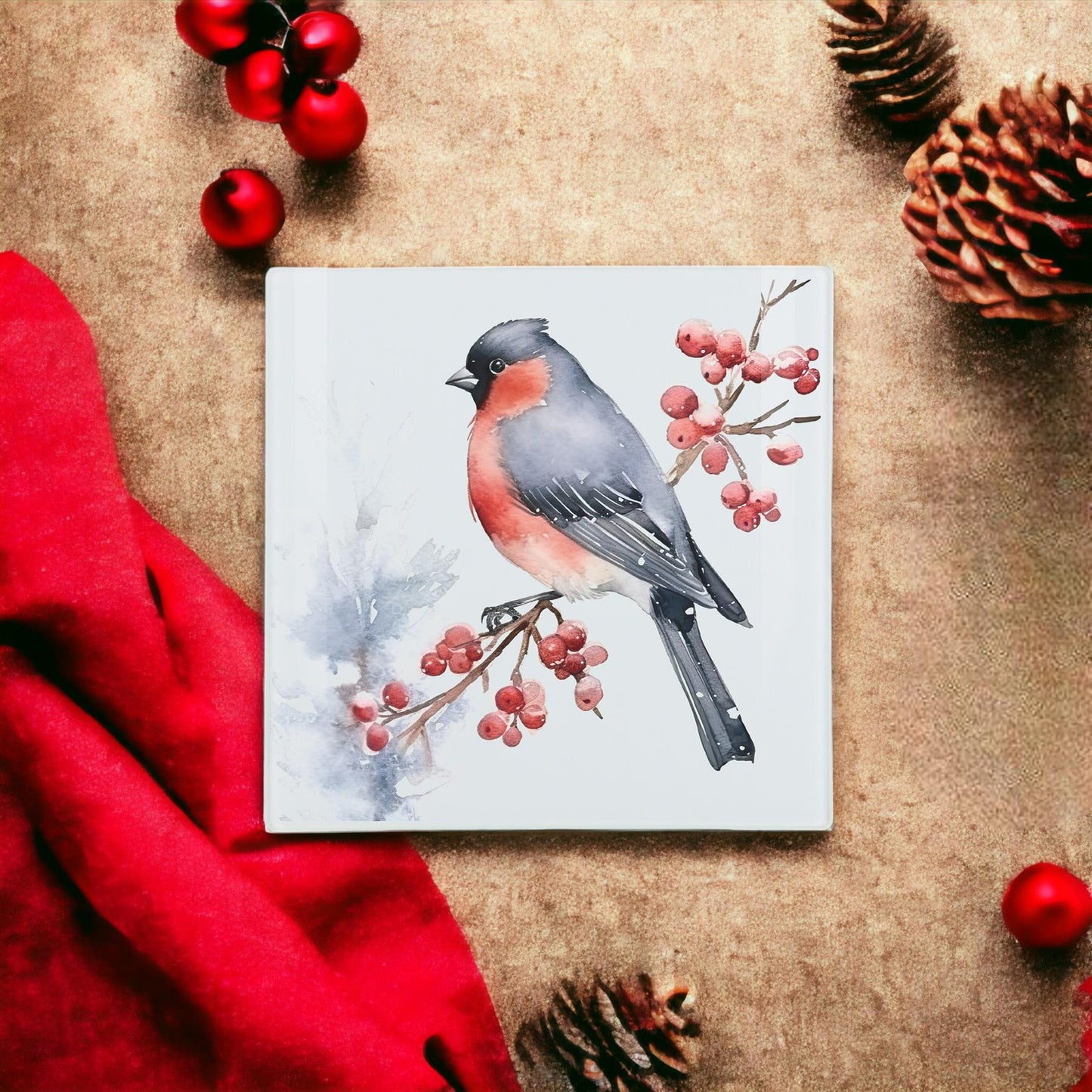 Christmas Bird Small Smooth Hot Pot Stand