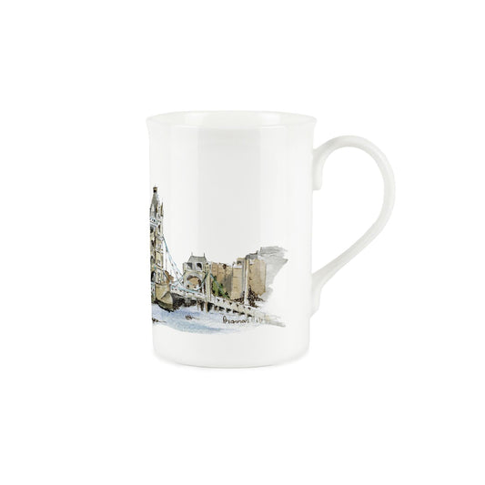 Tower Bridge Mug by Rhiannon Chauncey