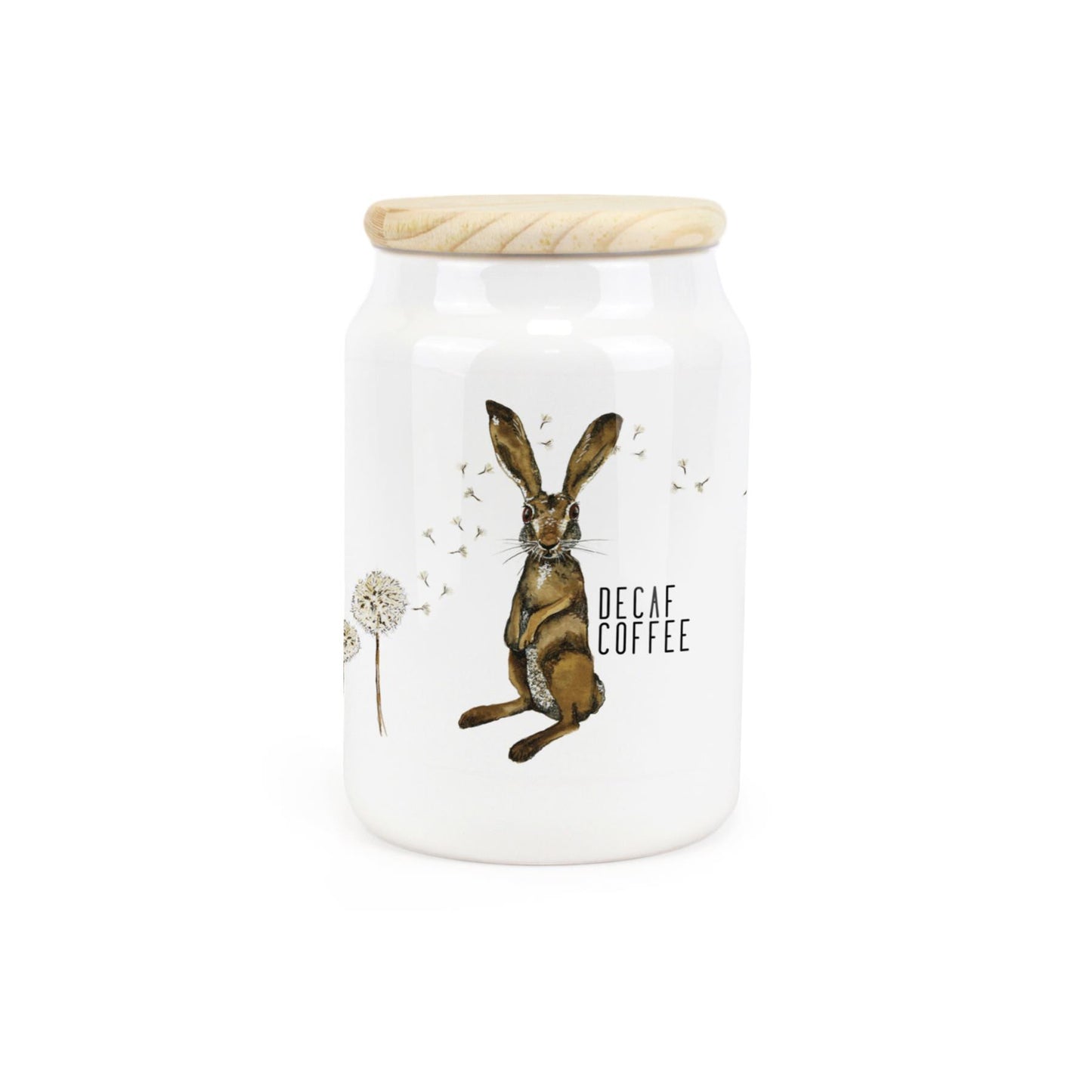 Hares & Dandelions Ceramic Canister