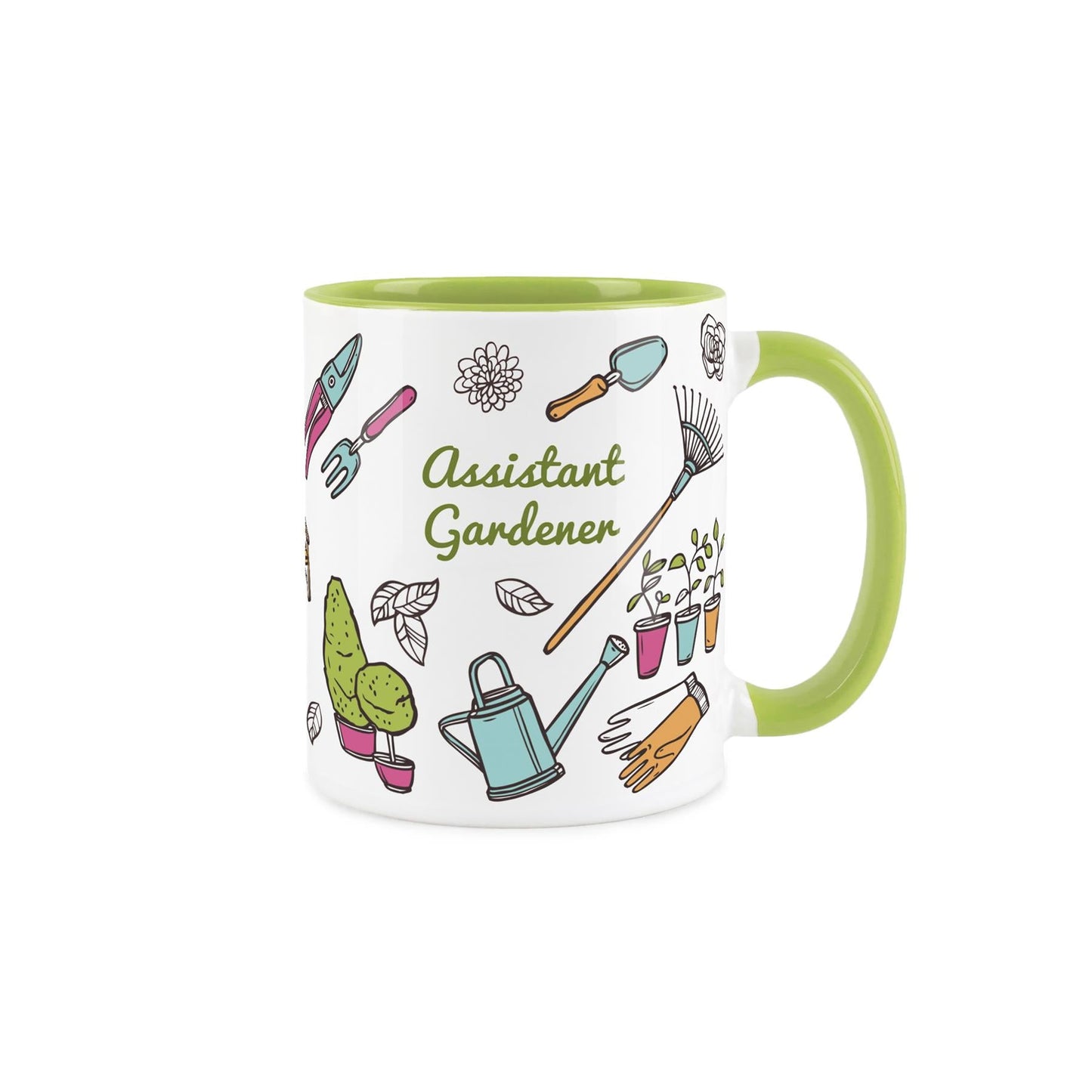 Assistant Gardener Green Mug & Coaster Gift Set