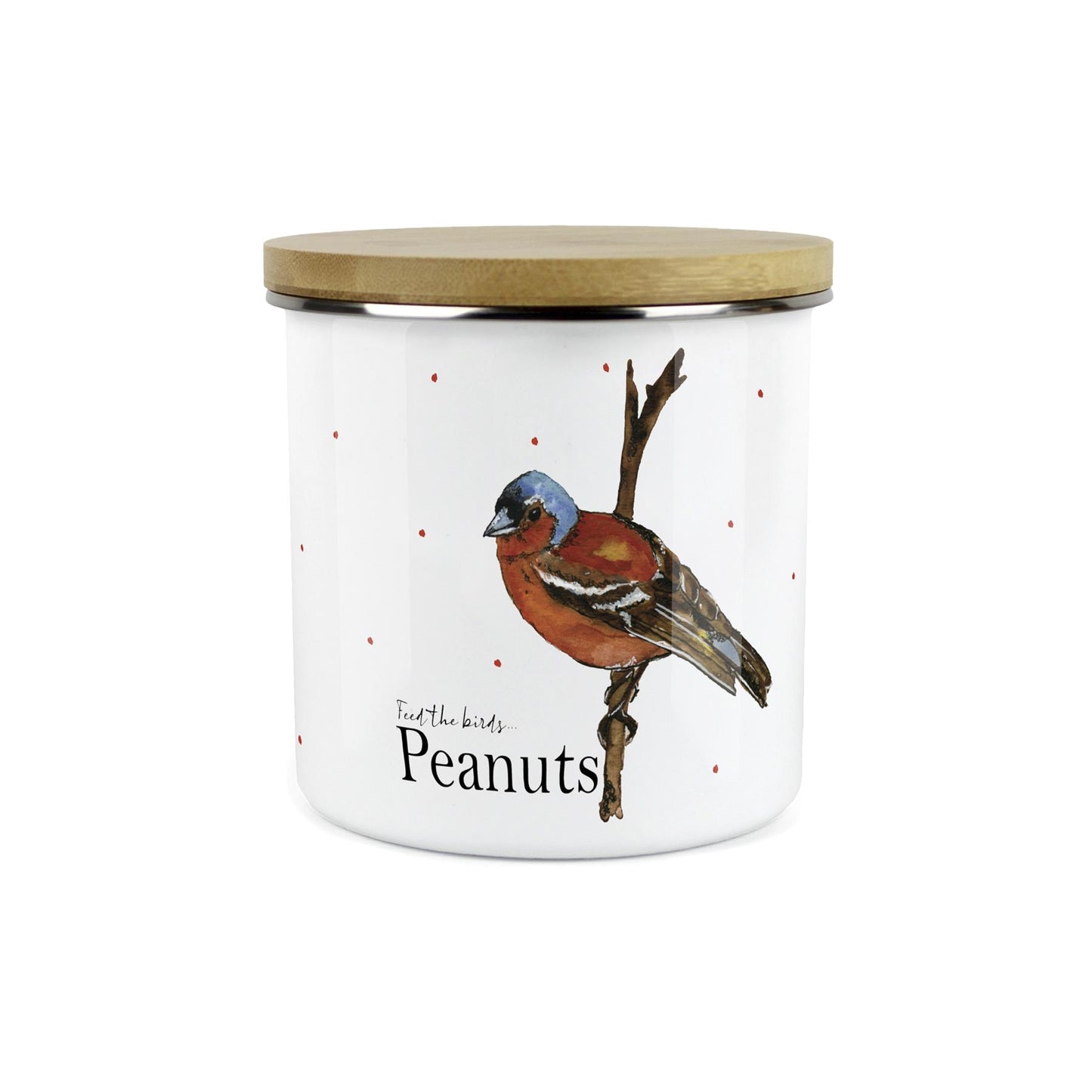 Purely Home Canister - Peanuts Bird Feed Enamel Airtight Storage Canister