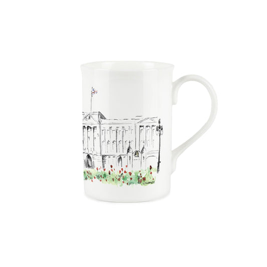 Buckingham Palace Mug by Rhiannon Chauncey