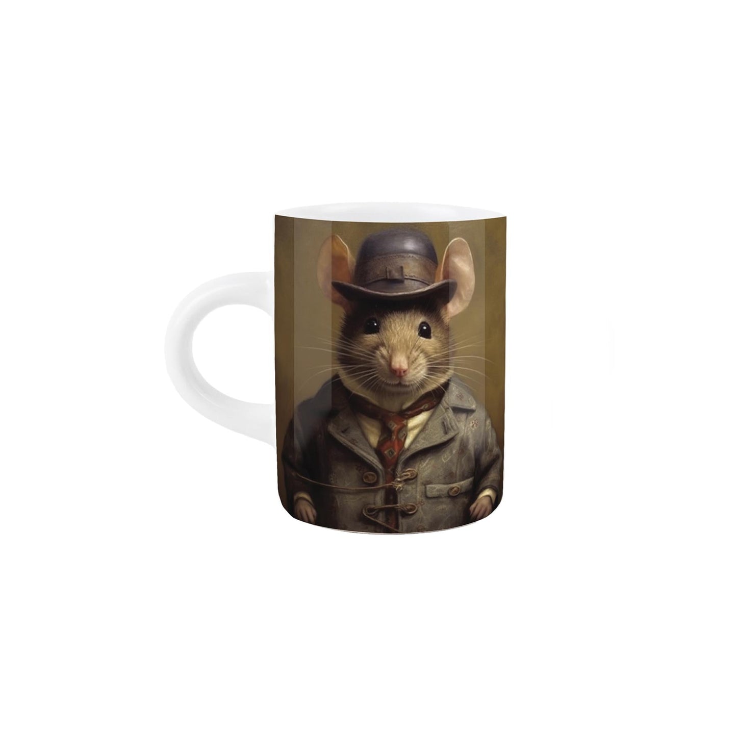 Edwardian Animals Mouse Portrait Espresso Mug