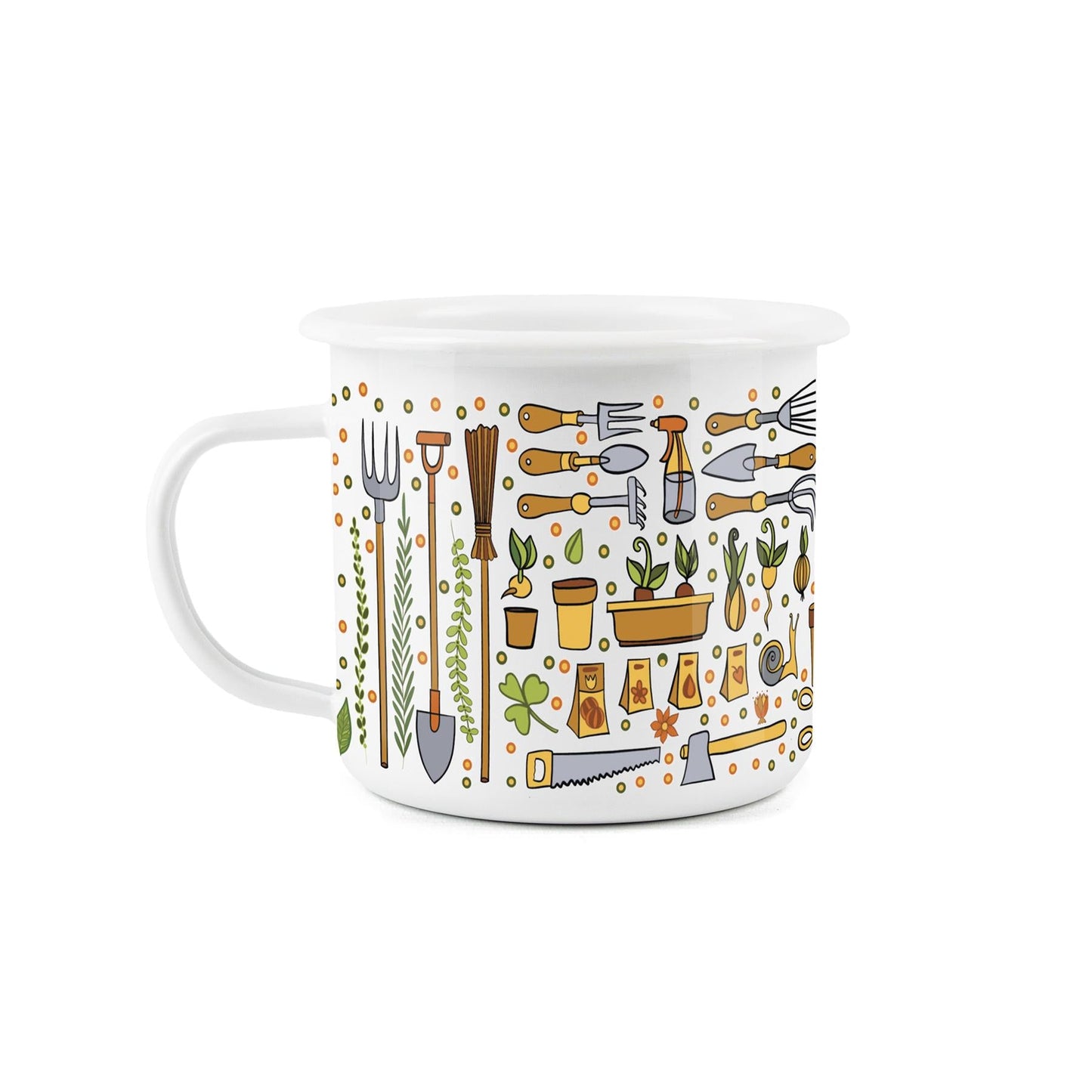 Find Me In My Garden Enamel Mug