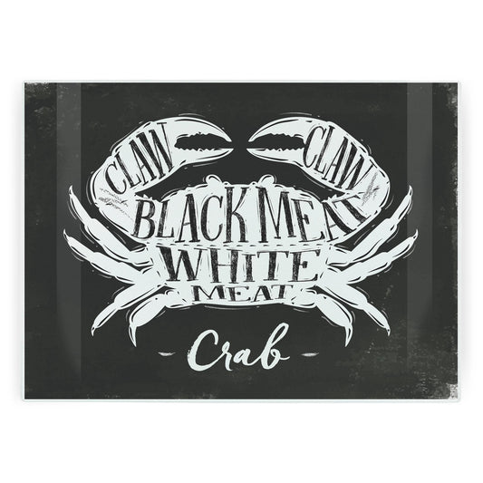 Cuts of Meat Crab Large Worktop Protector