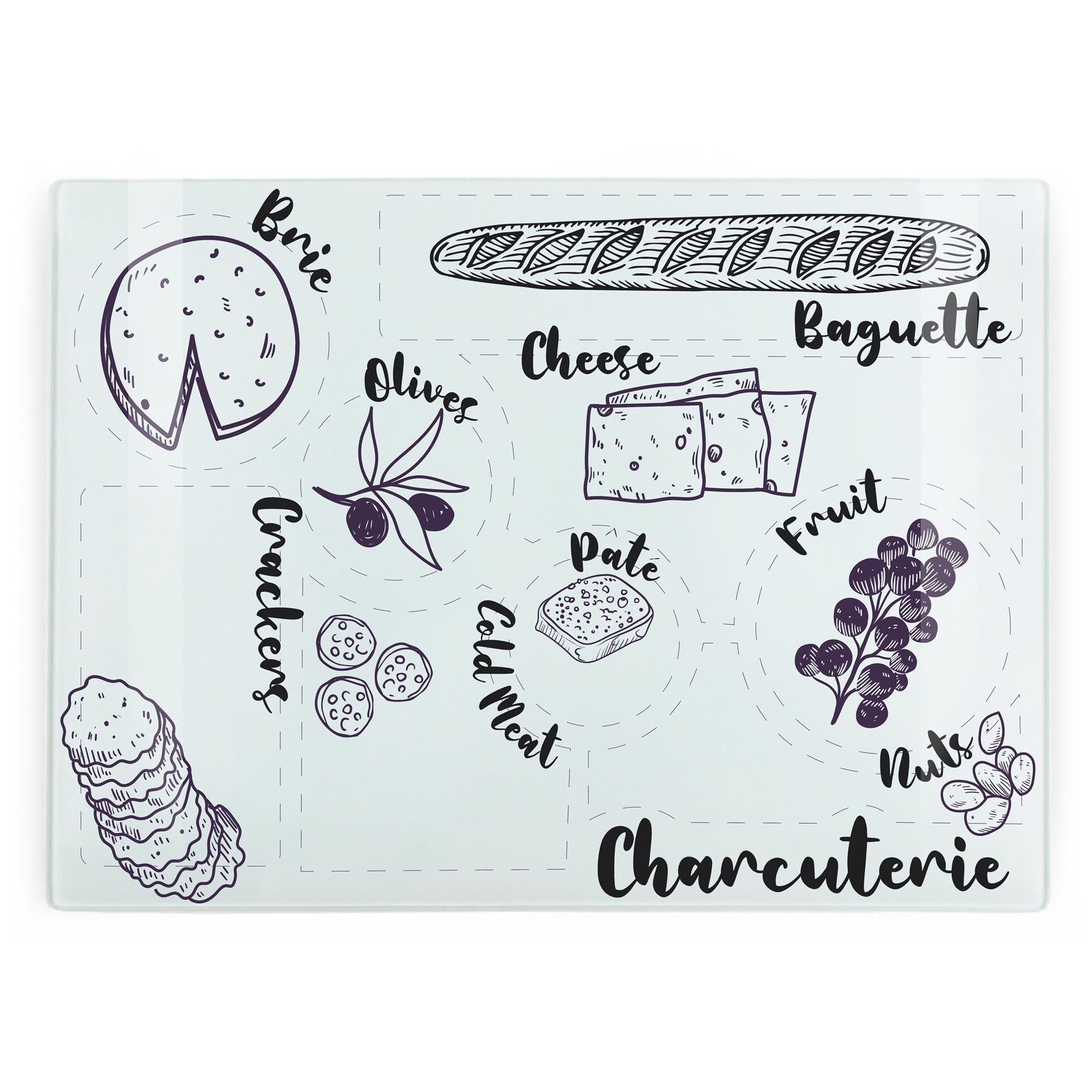 Charcuterie Board Large Smooth Worktop Protector
