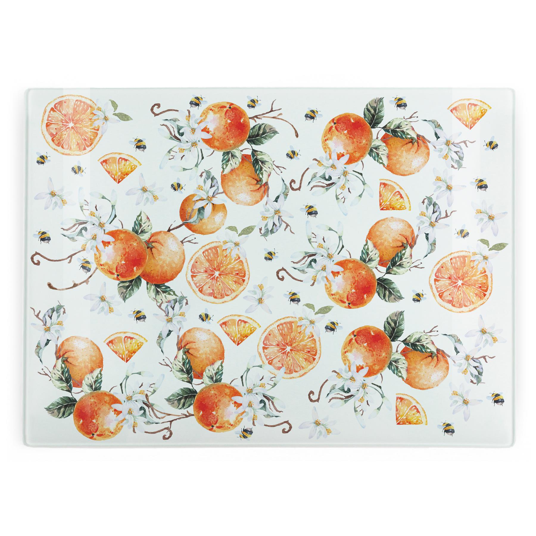 Tangerines & Bees Large Smooth Worktop Protector