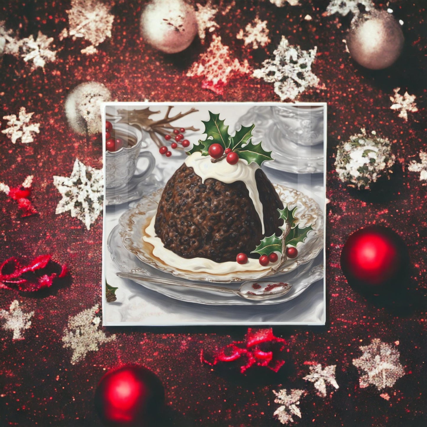 Christmas Pudding Small Smooth Hot Pot Stand