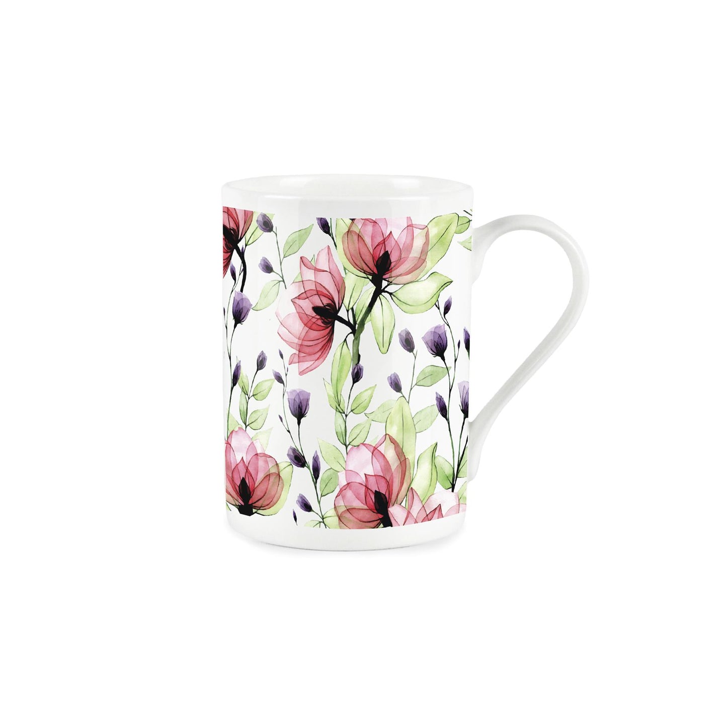 Glass Flowers Mug