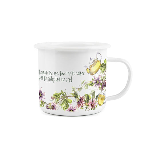Glory of Gardening Enamel Mug