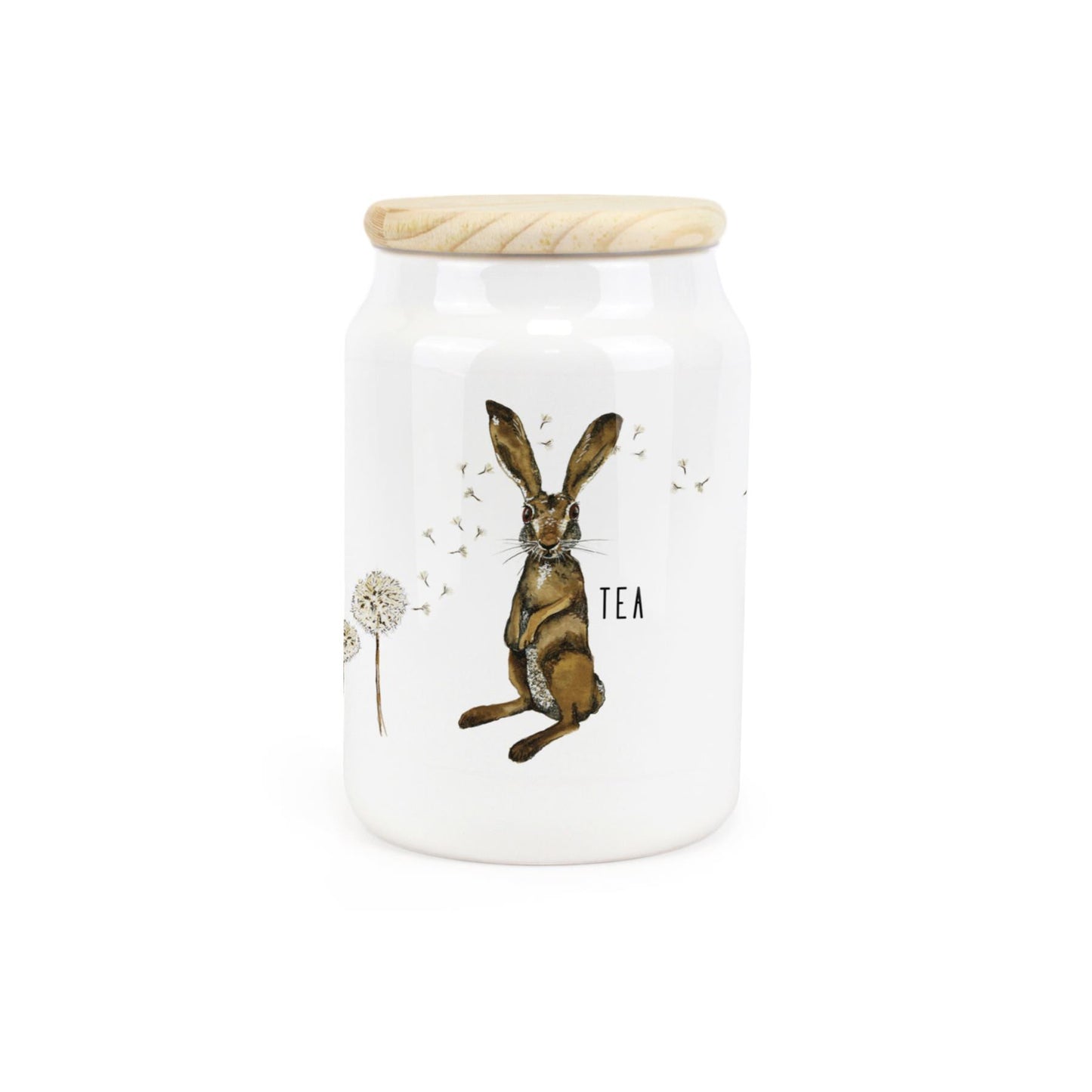 Hares & Dandelions Ceramic Canister