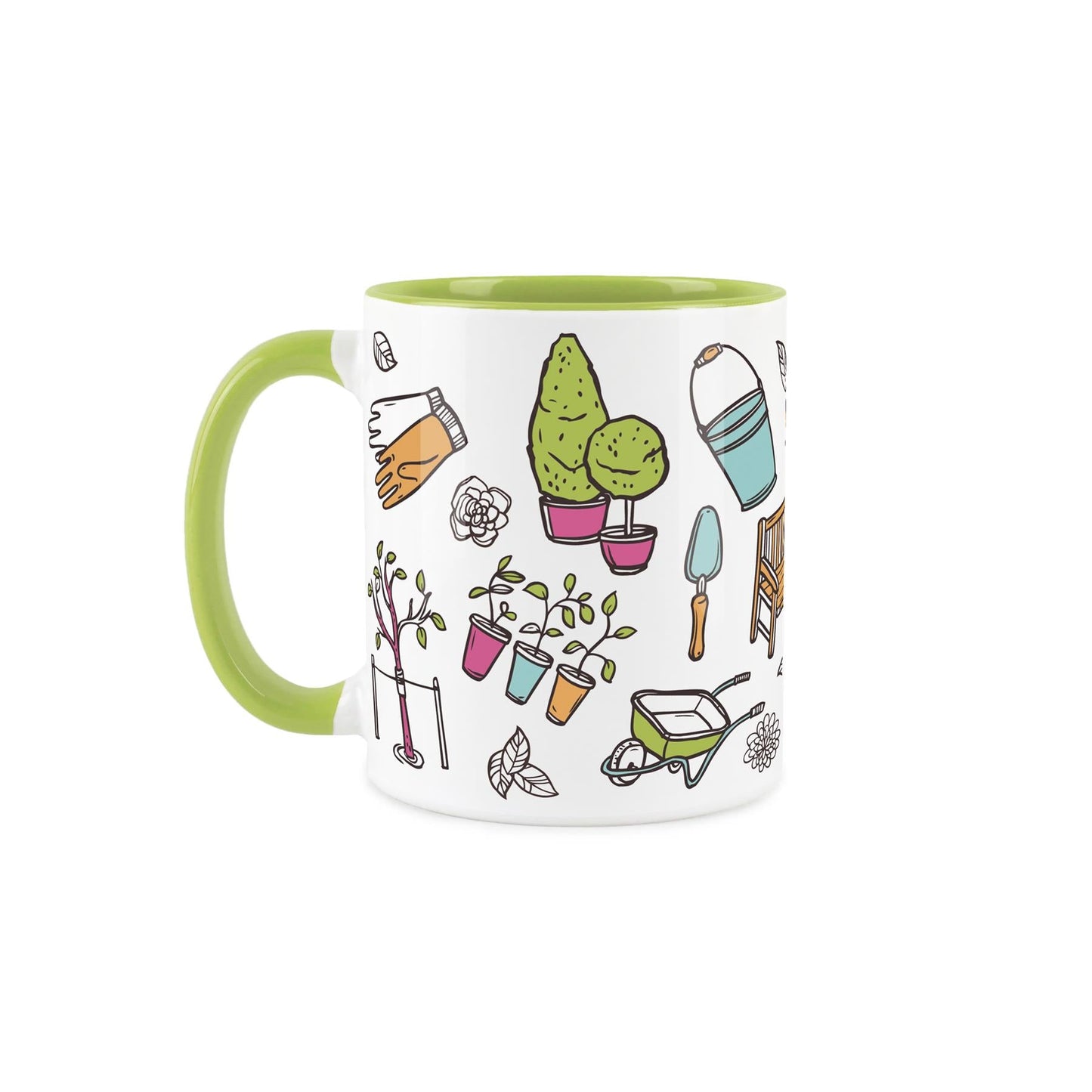 Assistant Gardener Green Mug & Coaster Gift Set