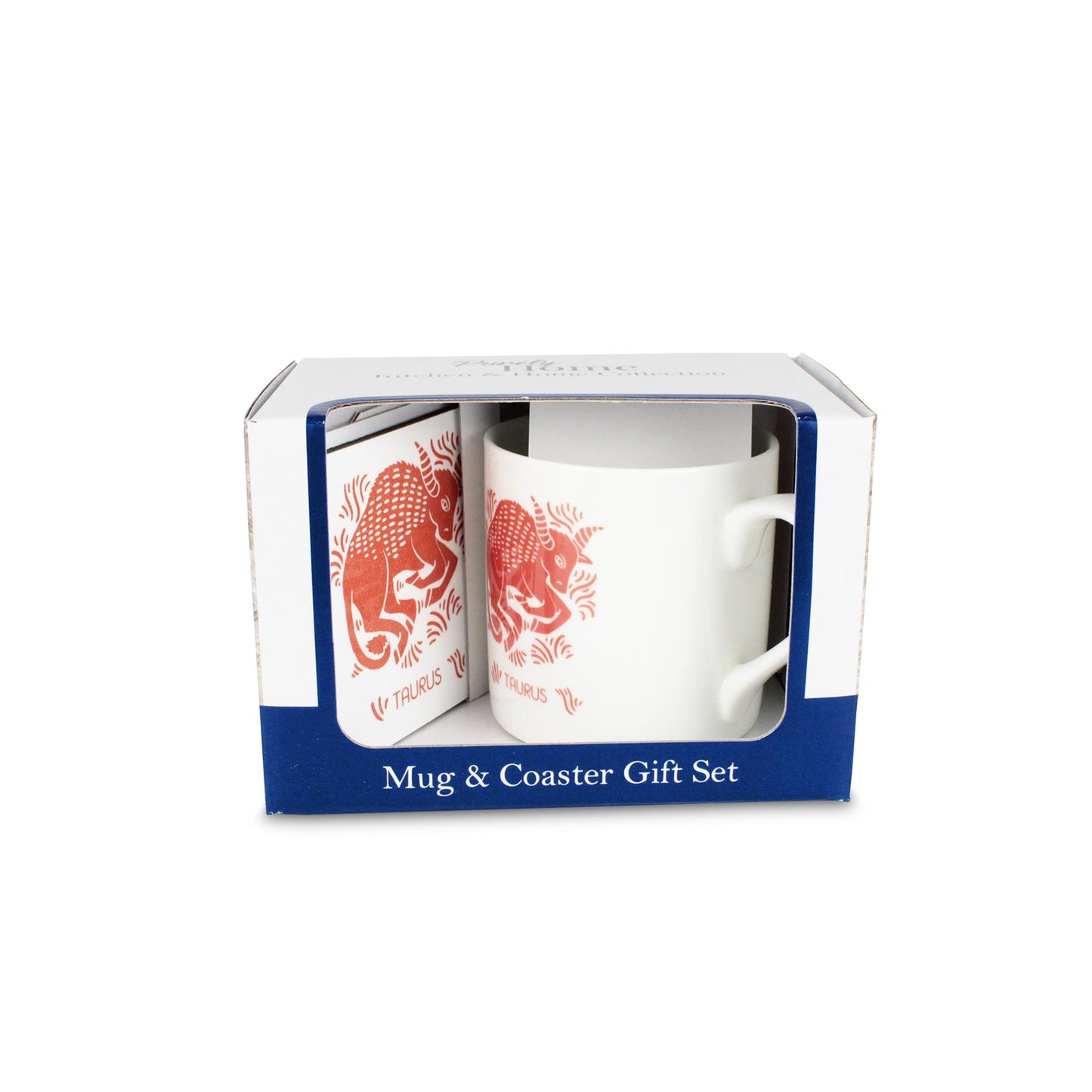 Colourful Star Sign Zodiac Mug & Coaster Gift Set
