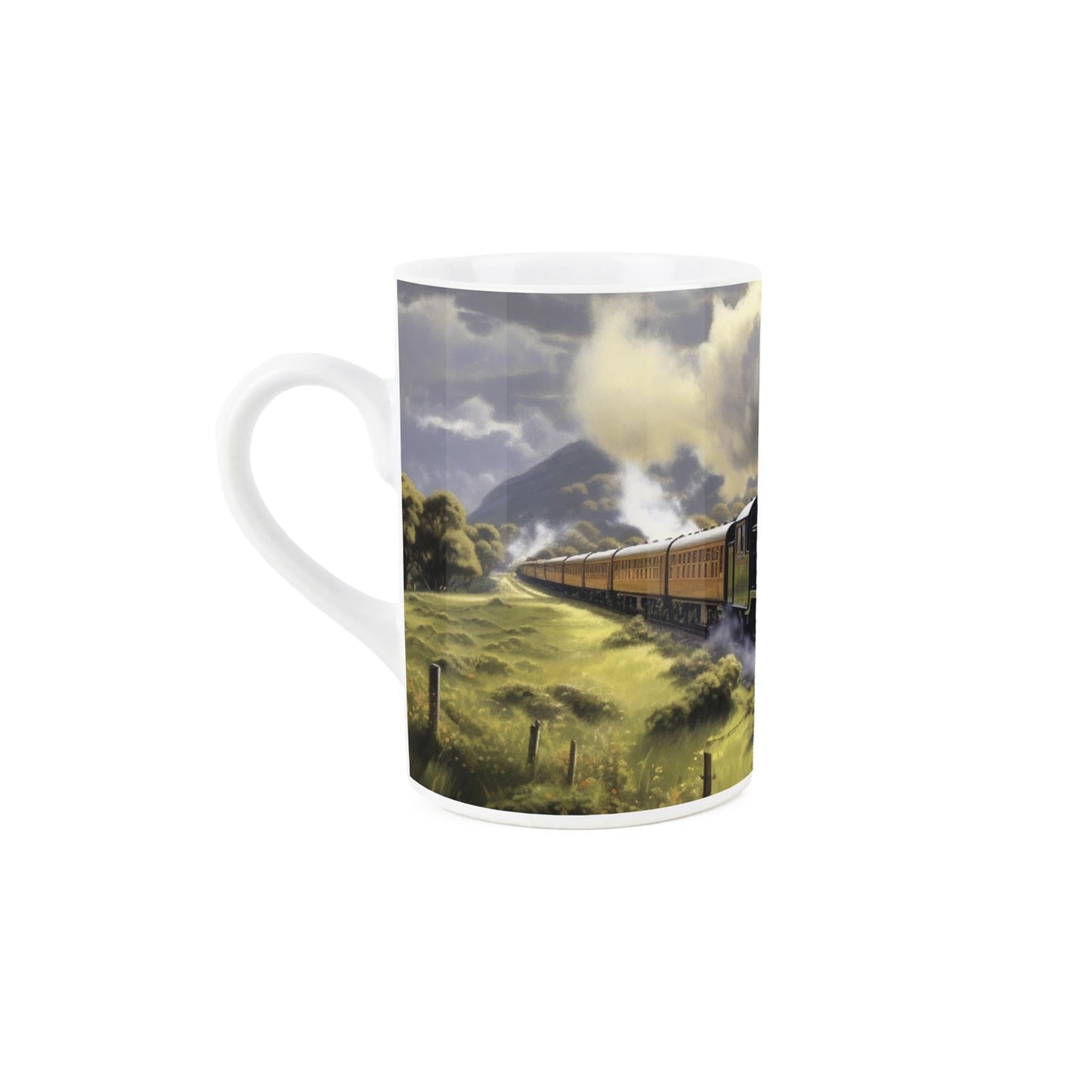 Steam Train Countryside Mug