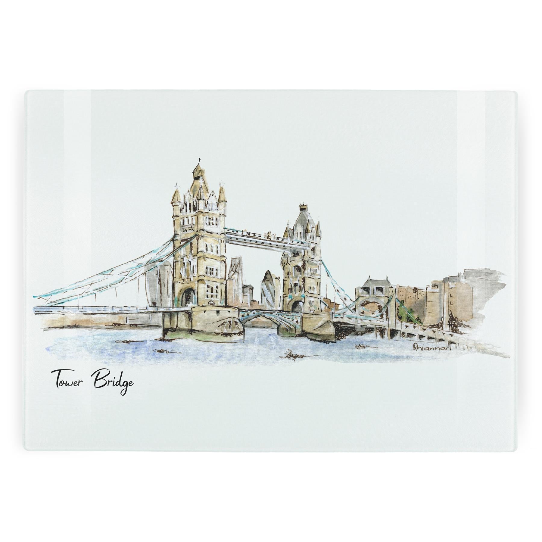 Rhiannon Tower Bridge Landmark Large Worktop Protector