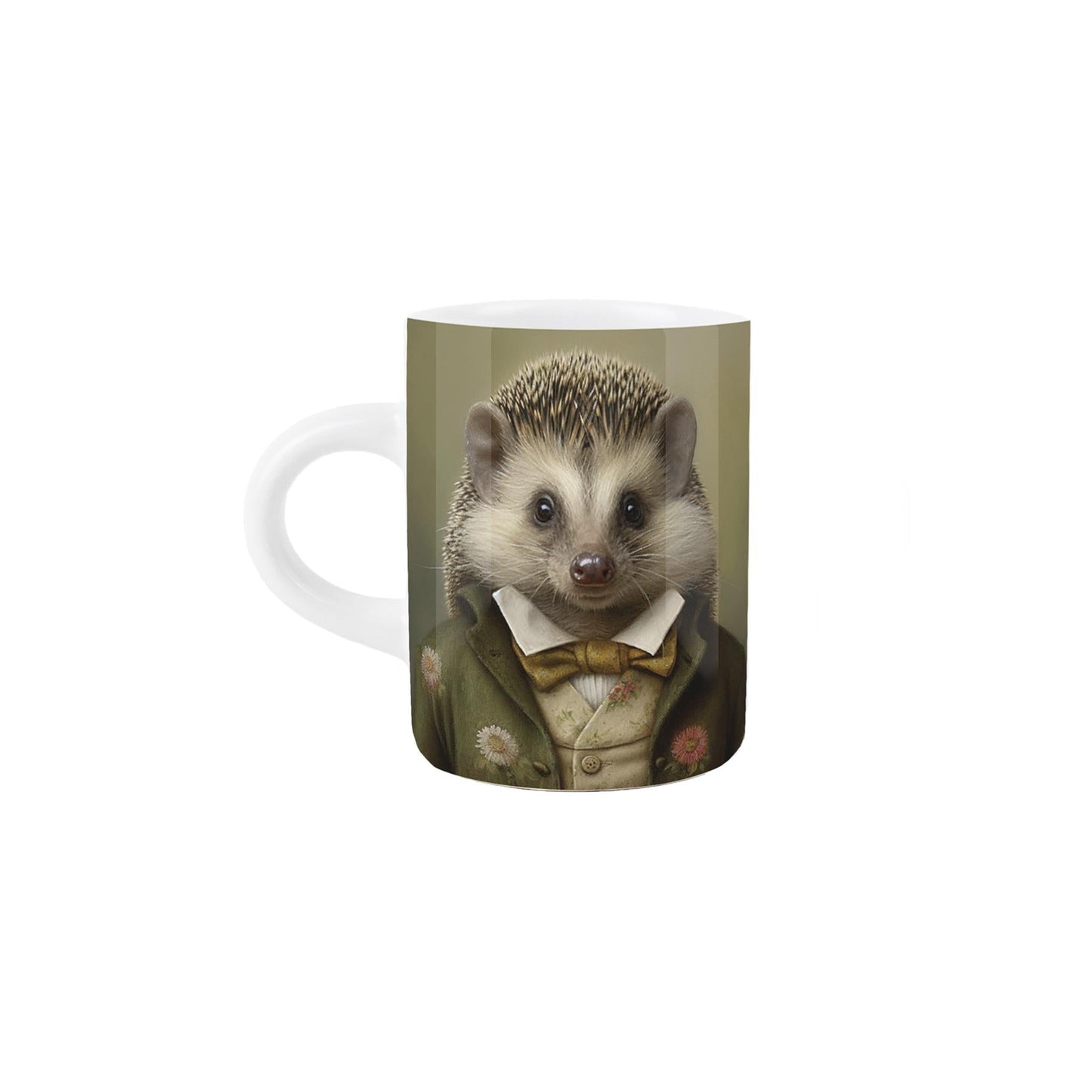 Edwardian Animals hedgehog Portrait Espresso Mug
