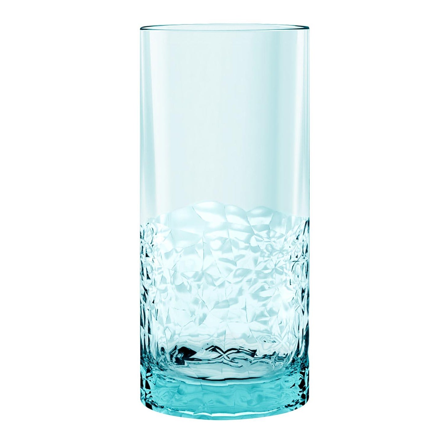 Cube Blue Acrylic Plastic Highball Drinking Cups