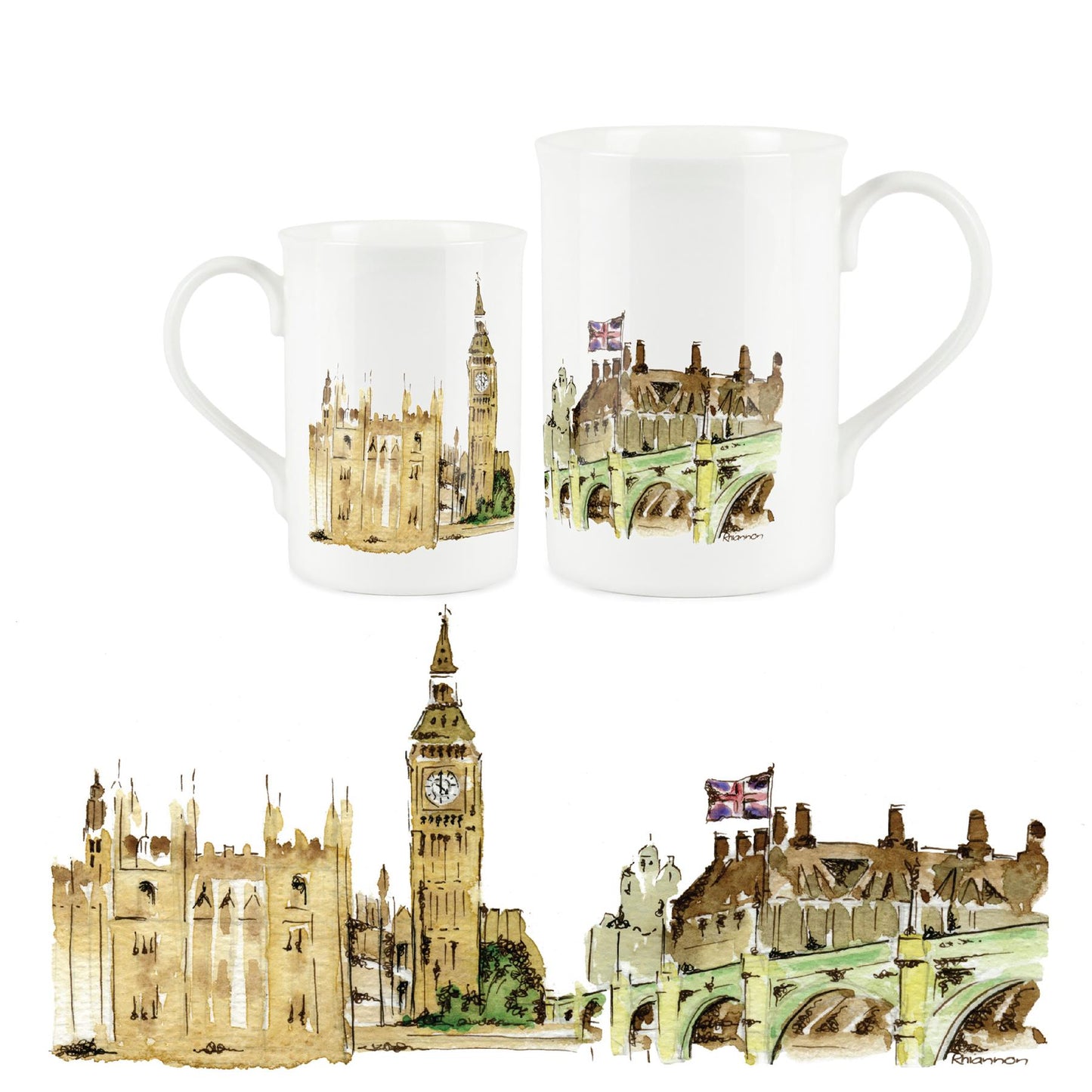 Big Ben Mug by Rhiannon Chauncey
