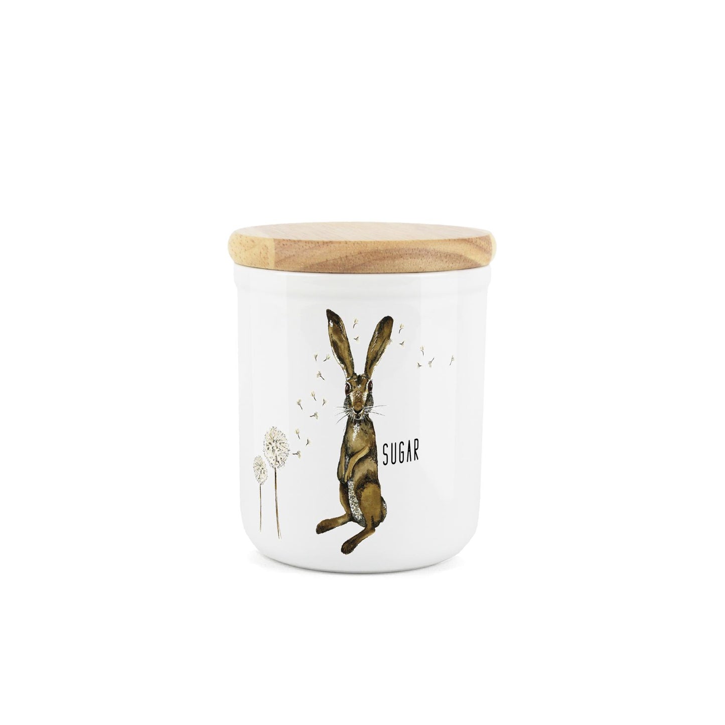 Hares & Dandelions Ceramic Canister