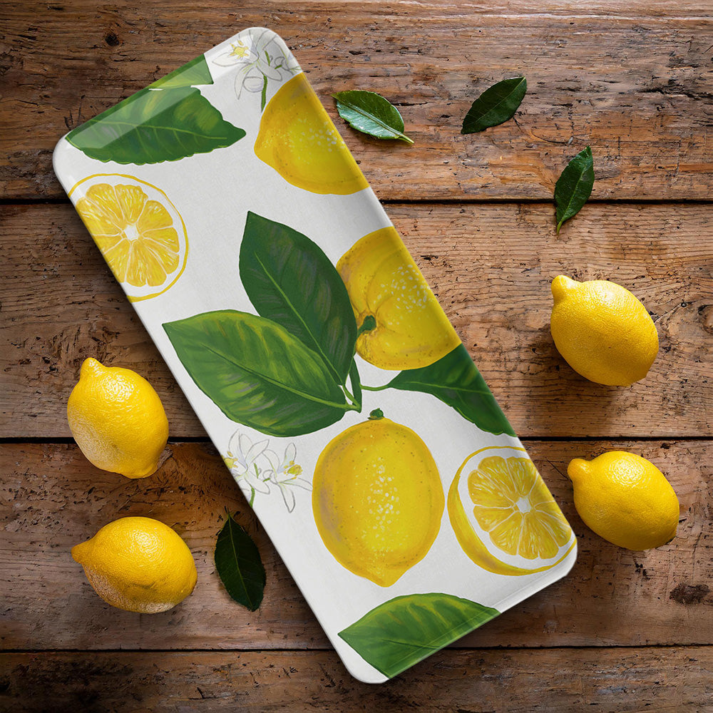 Lemon Fresh Melamine Serving Appetiser Tray