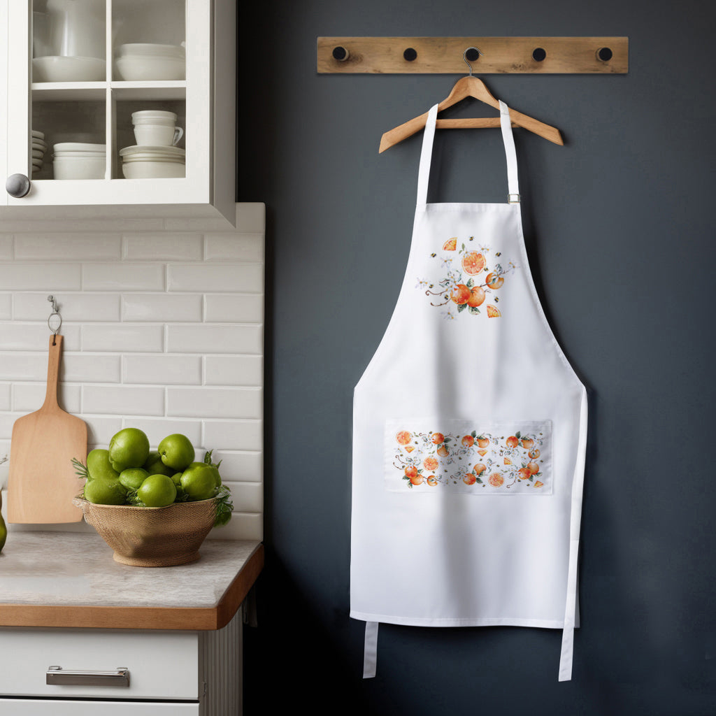 Painted Florals - Tangerines  Apron