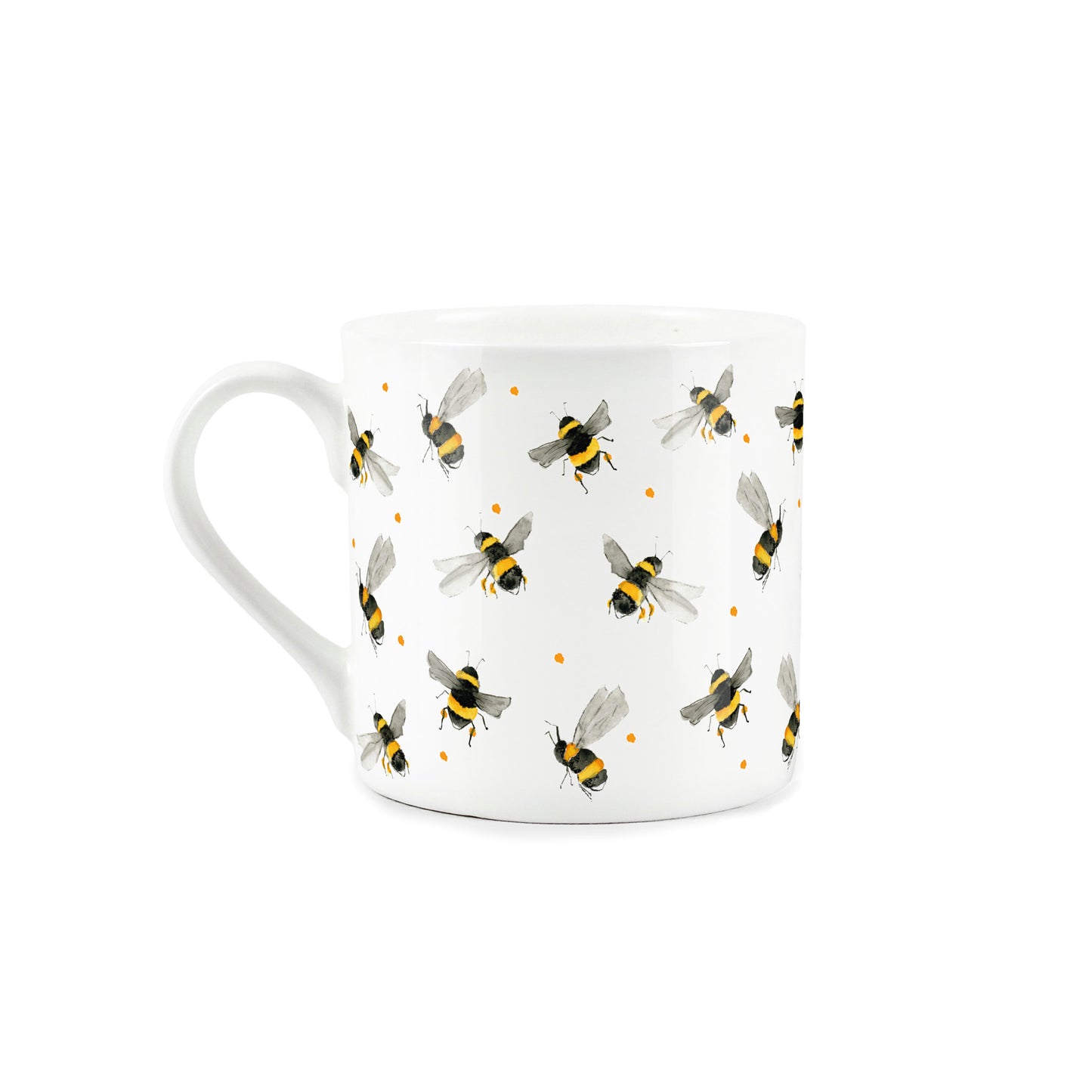 Scattered Bees Mug & Coaster Gift Set by Rhiannon Chauncey