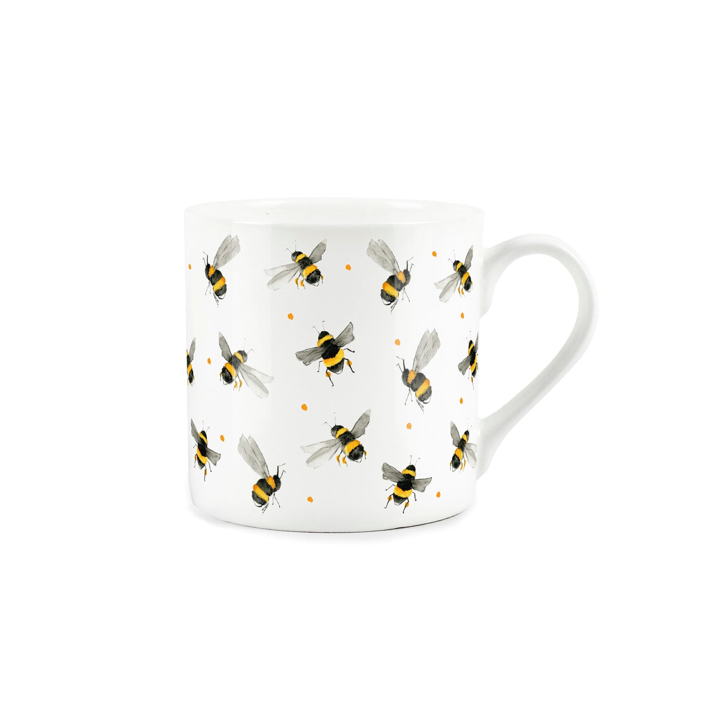 Scattered Bees Mug & Coaster Gift Set by Rhiannon Chauncey