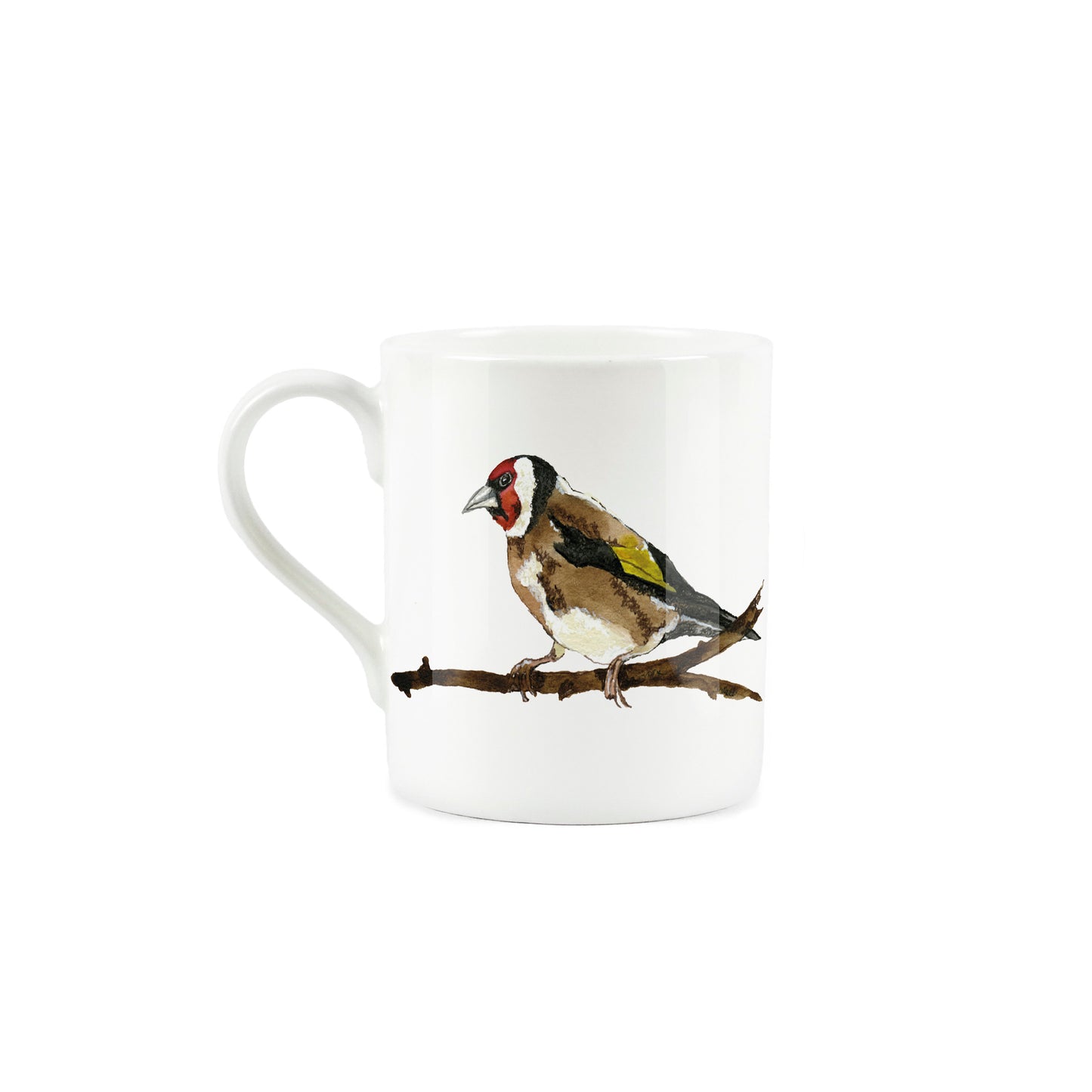 Garden Birds Goldfinch Small Mug by Rhiannon Chauncey