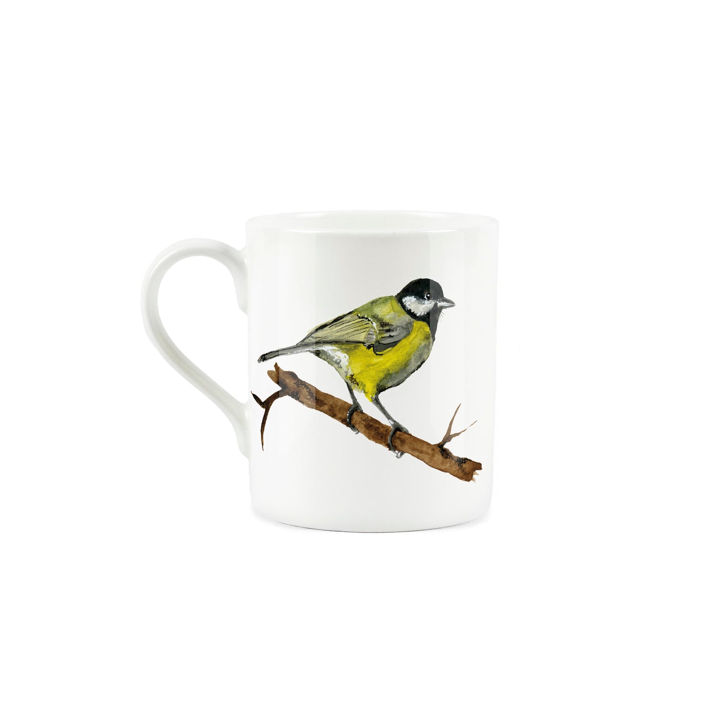 Garden Birds Great Tit Small Mug by Rhiannon Chauncey