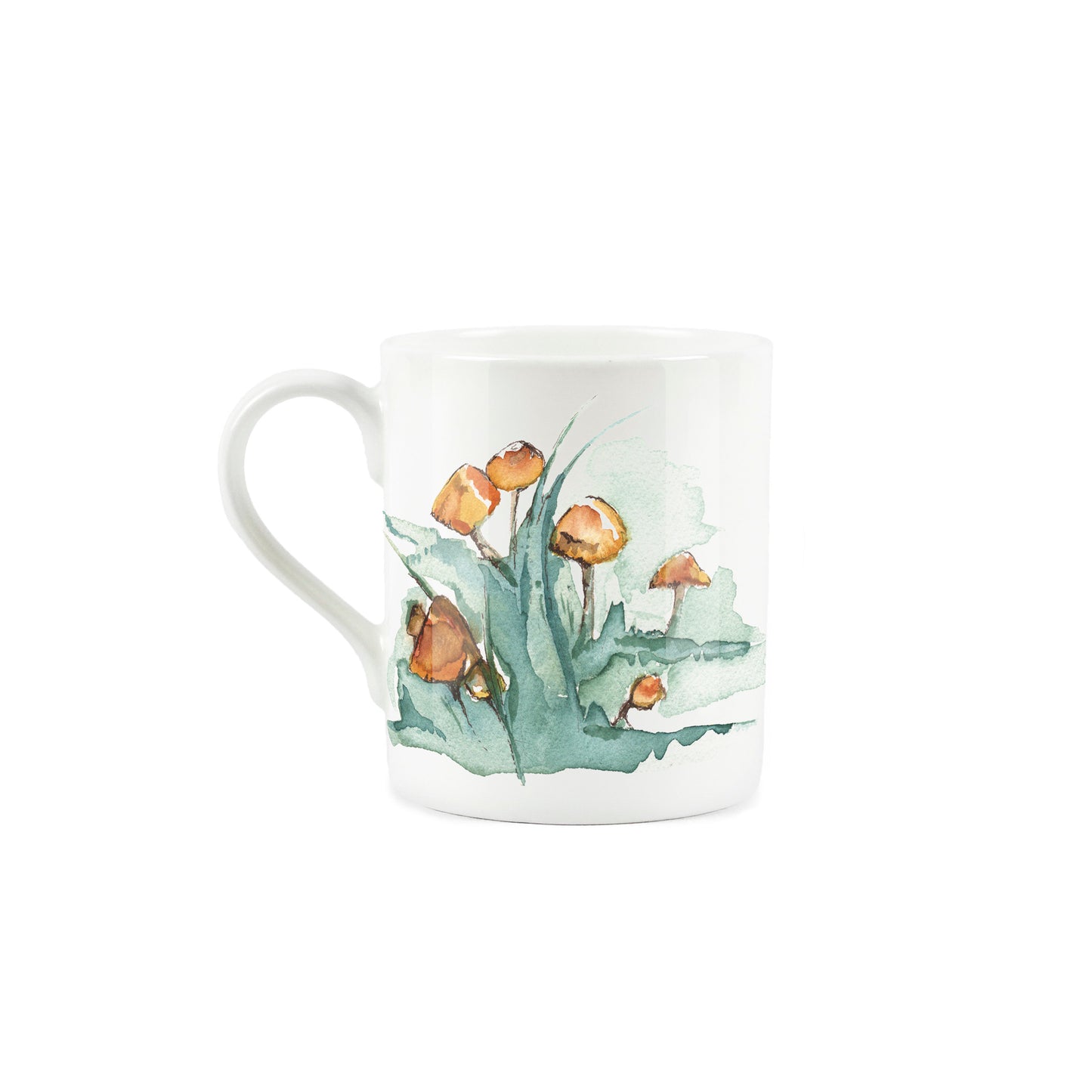 Watercolour Mushrooms Small Mug by Rhiannon Chauncey