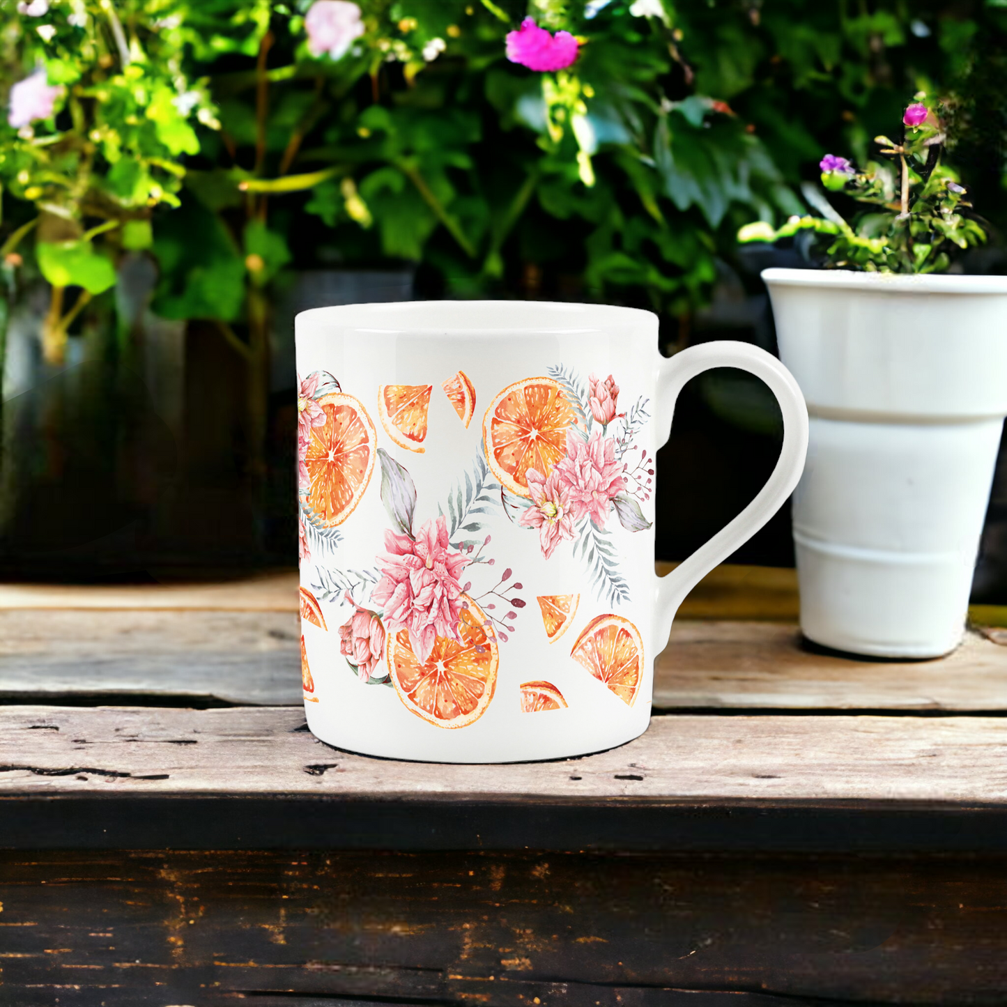 Painted Fruits Tangerines Small Mug